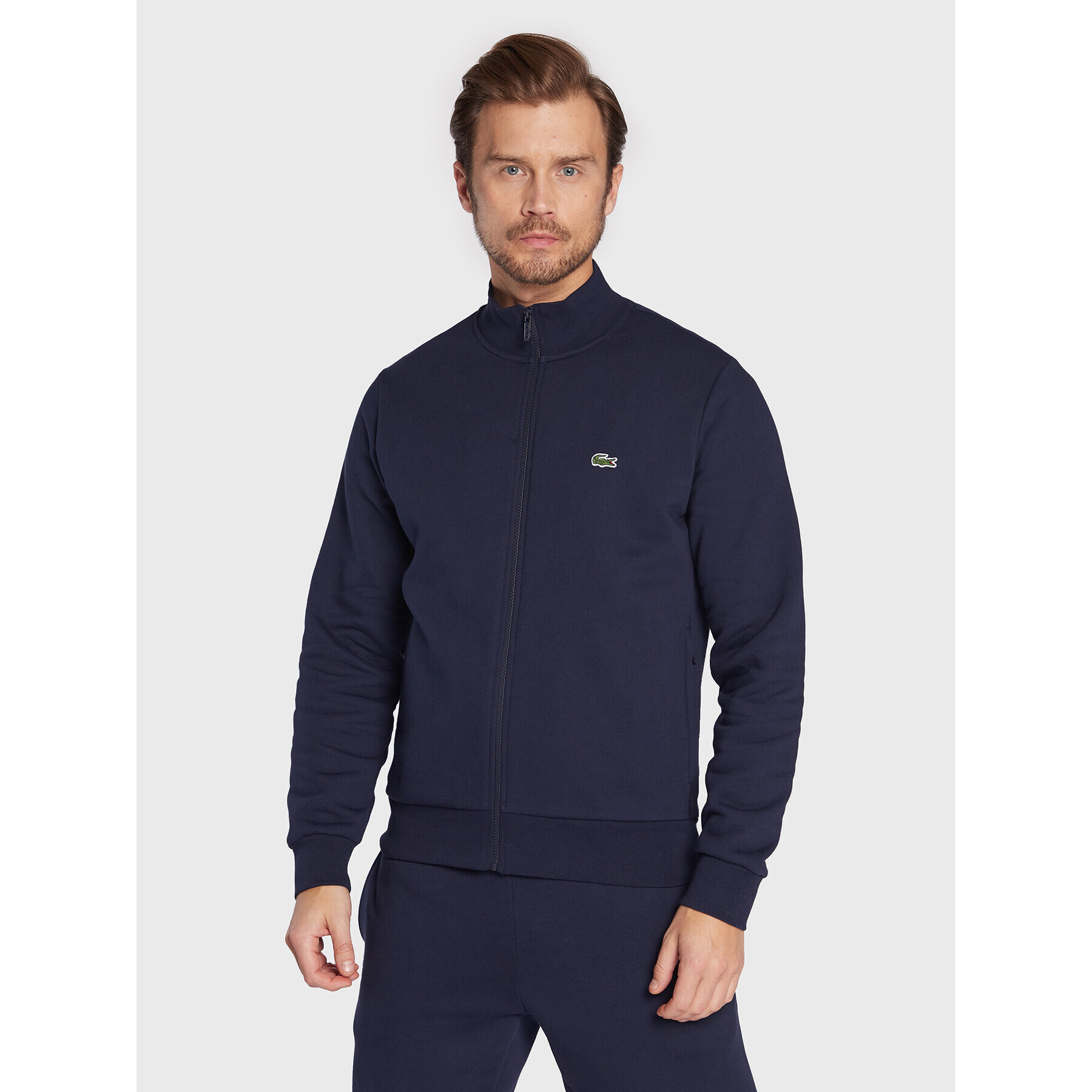 Lacoste Bluză SH9622 Bleumarin Regular Fit - Pled.ro