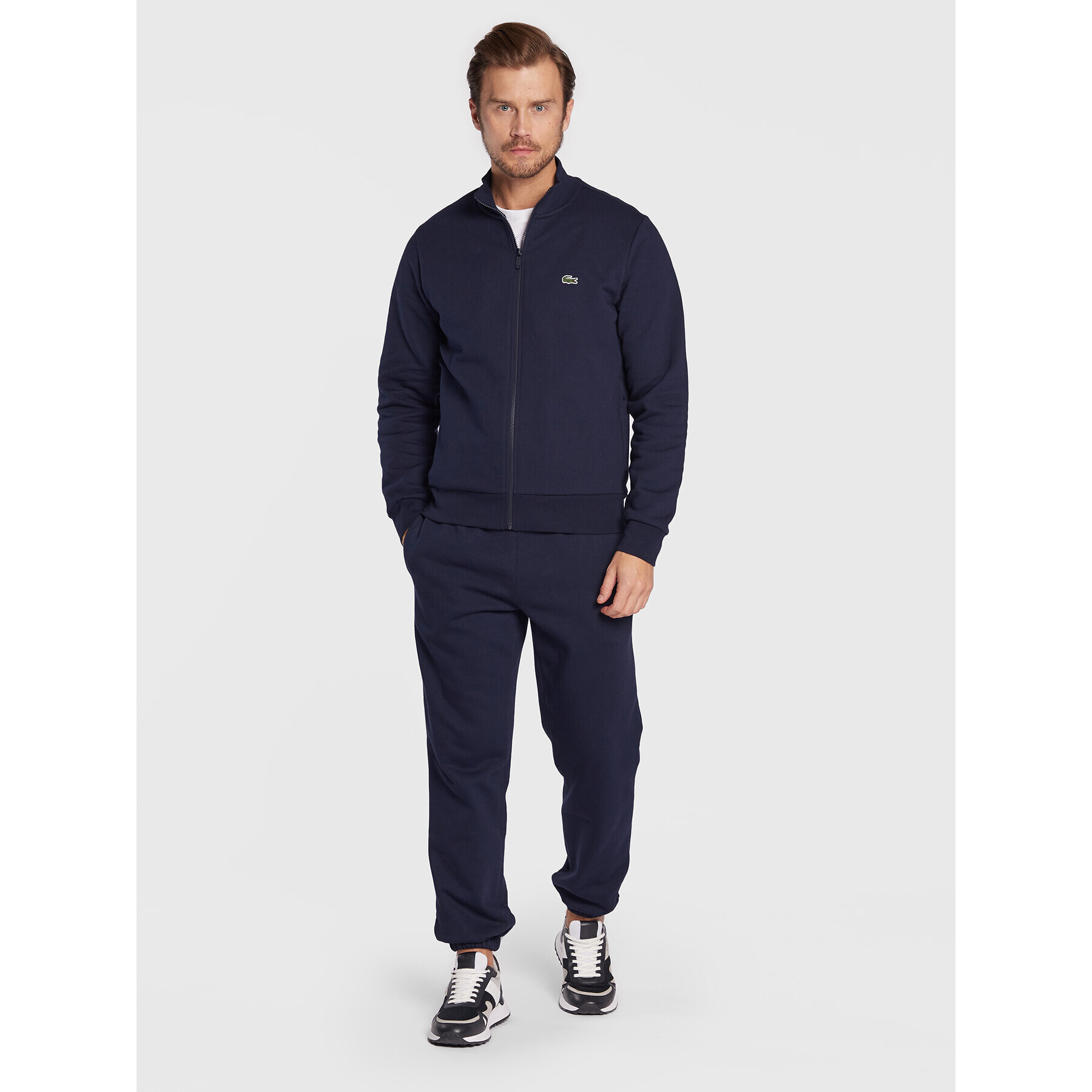 Lacoste Bluză SH9622 Bleumarin Regular Fit - Pled.ro