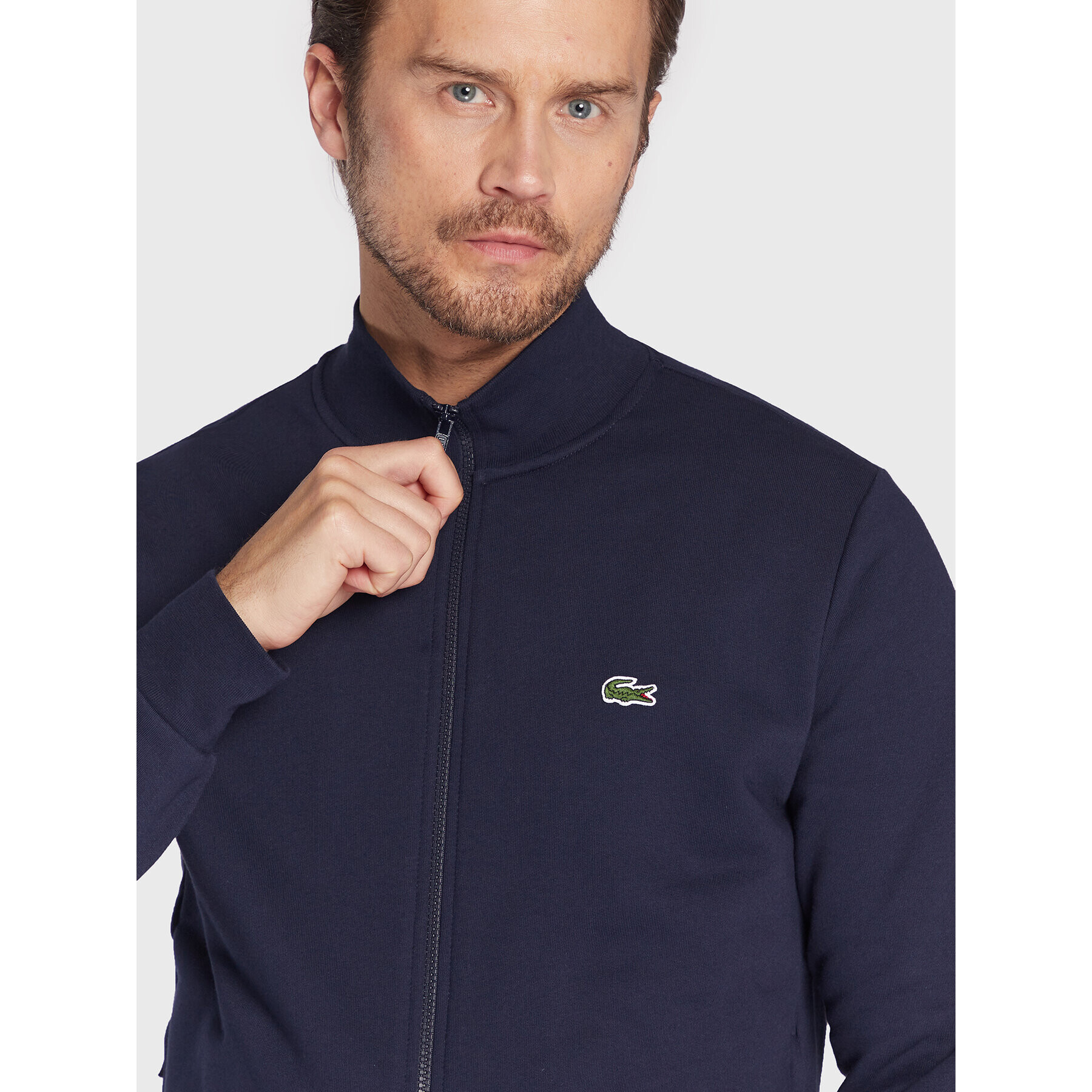 Lacoste Bluză SH9622 Bleumarin Regular Fit - Pled.ro