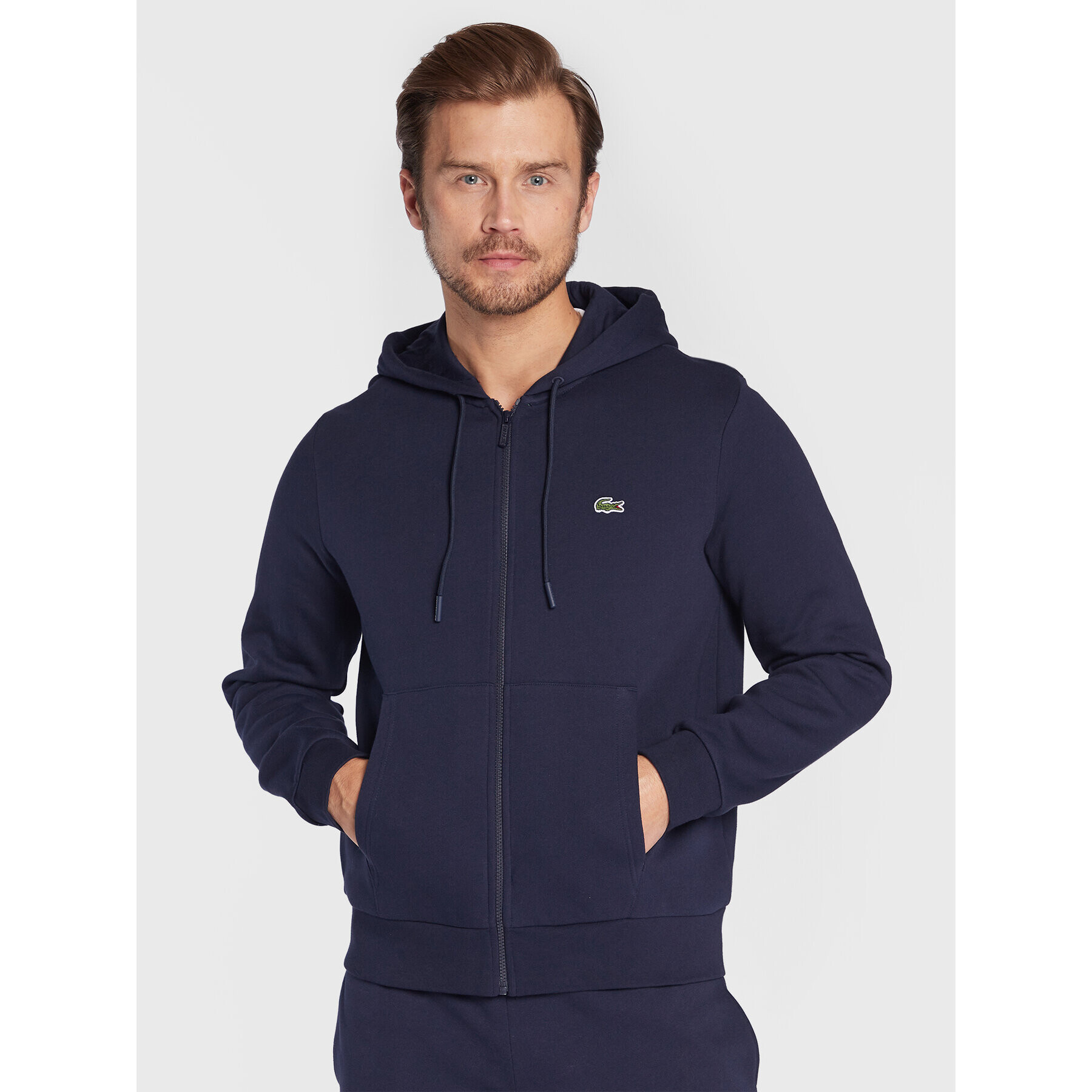 Lacoste Bluză SH9626 Bleumarin Regular Fit - Pled.ro