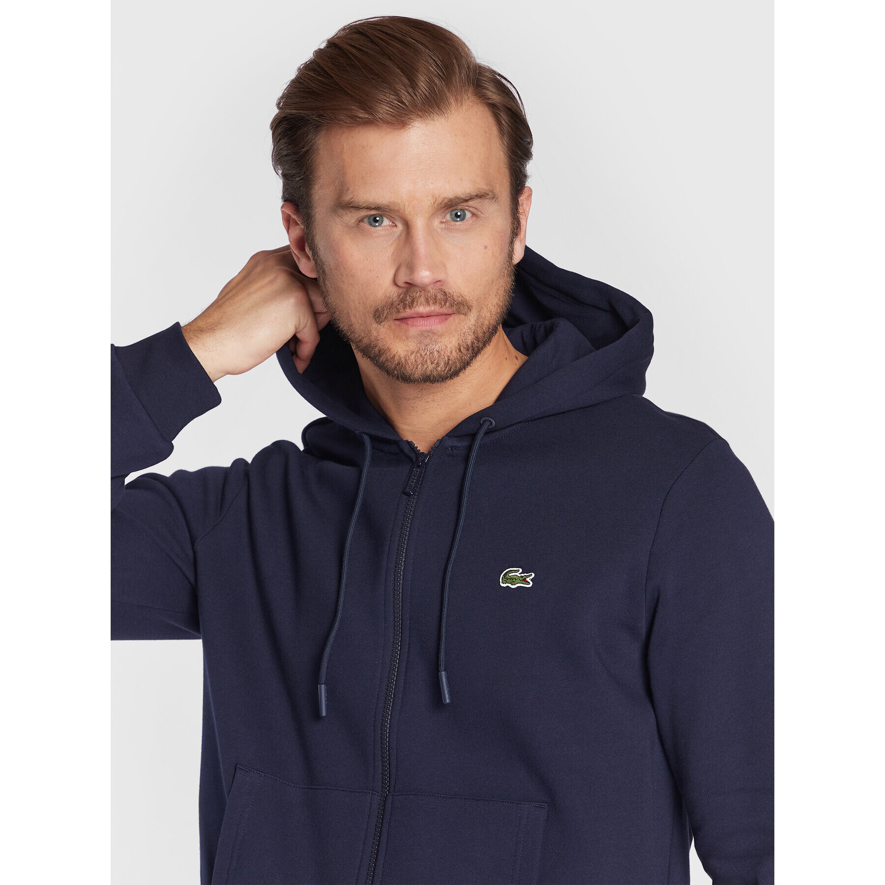 Lacoste Bluză SH9626 Bleumarin Regular Fit - Pled.ro