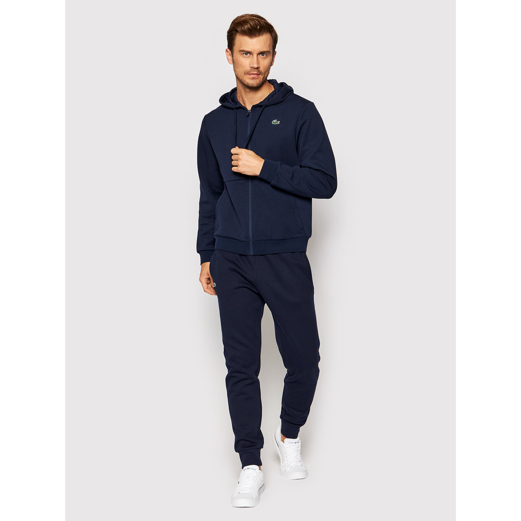 Lacoste Bluză SH9676 Bleumarin Regular Fit - Pled.ro