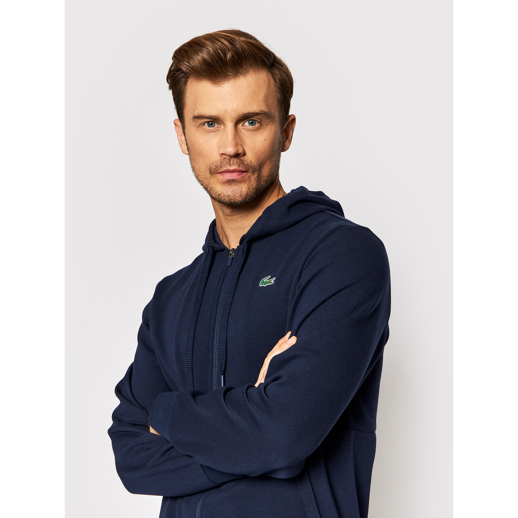 Lacoste Bluză SH9676 Bleumarin Regular Fit - Pled.ro