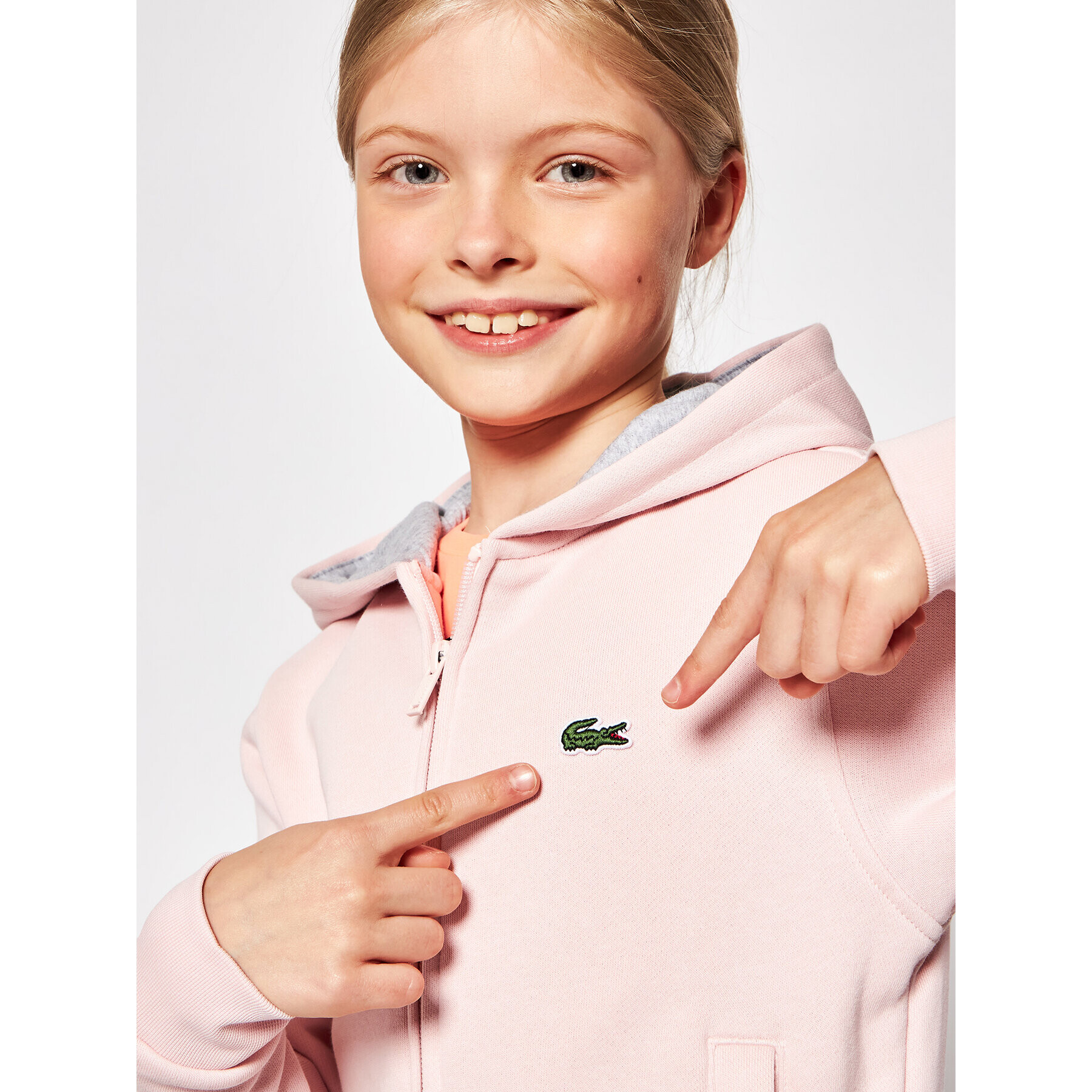 Lacoste Bluză SJ2903 Roz Regular Fit - Pled.ro