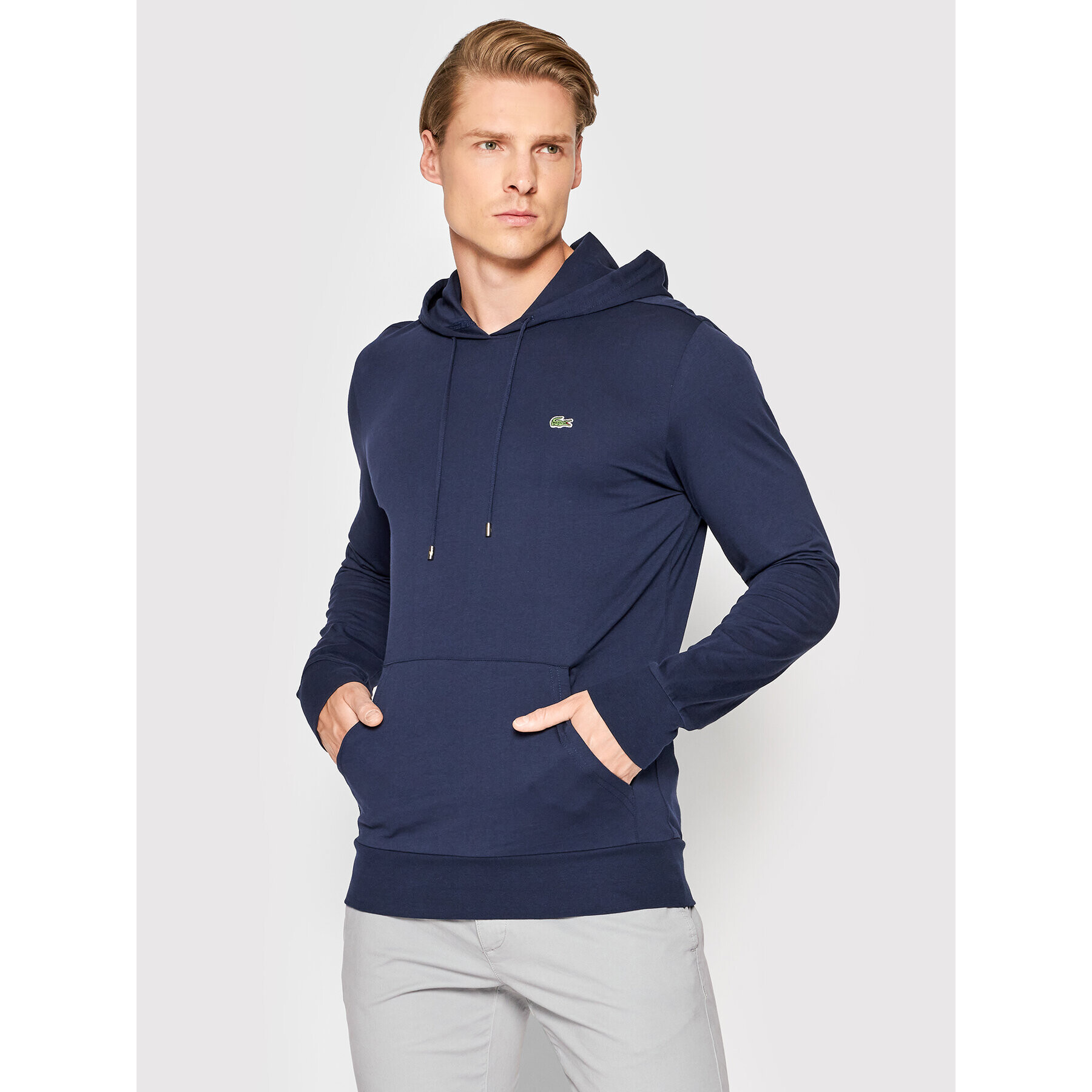 Lacoste Bluză TH9349 Bleumarin Regular Fit - Pled.ro