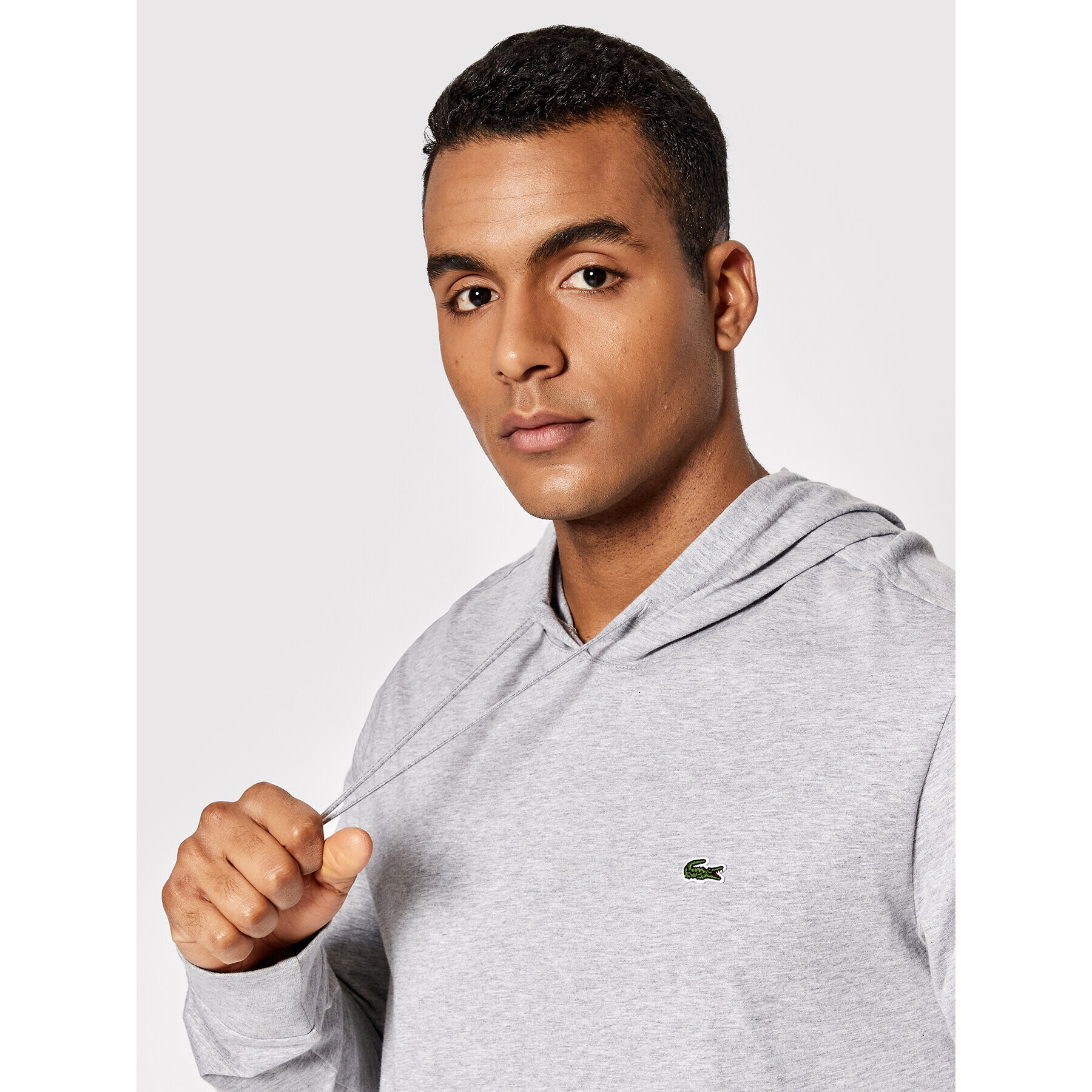 Lacoste Bluză TH9349 Gri Regular Fit - Pled.ro