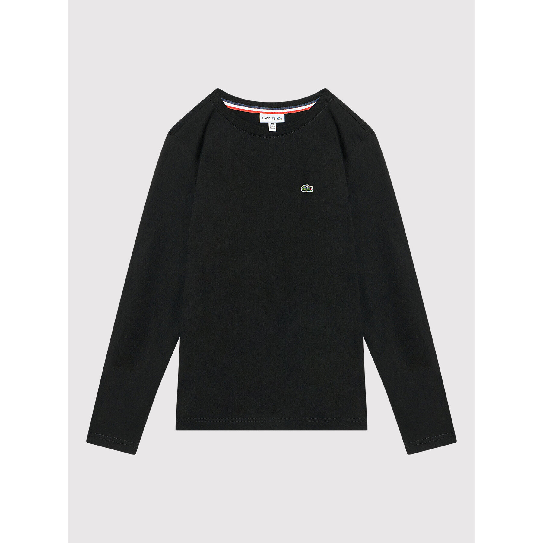 Lacoste Bluză TJ2093 Negru Regular Fit - Pled.ro