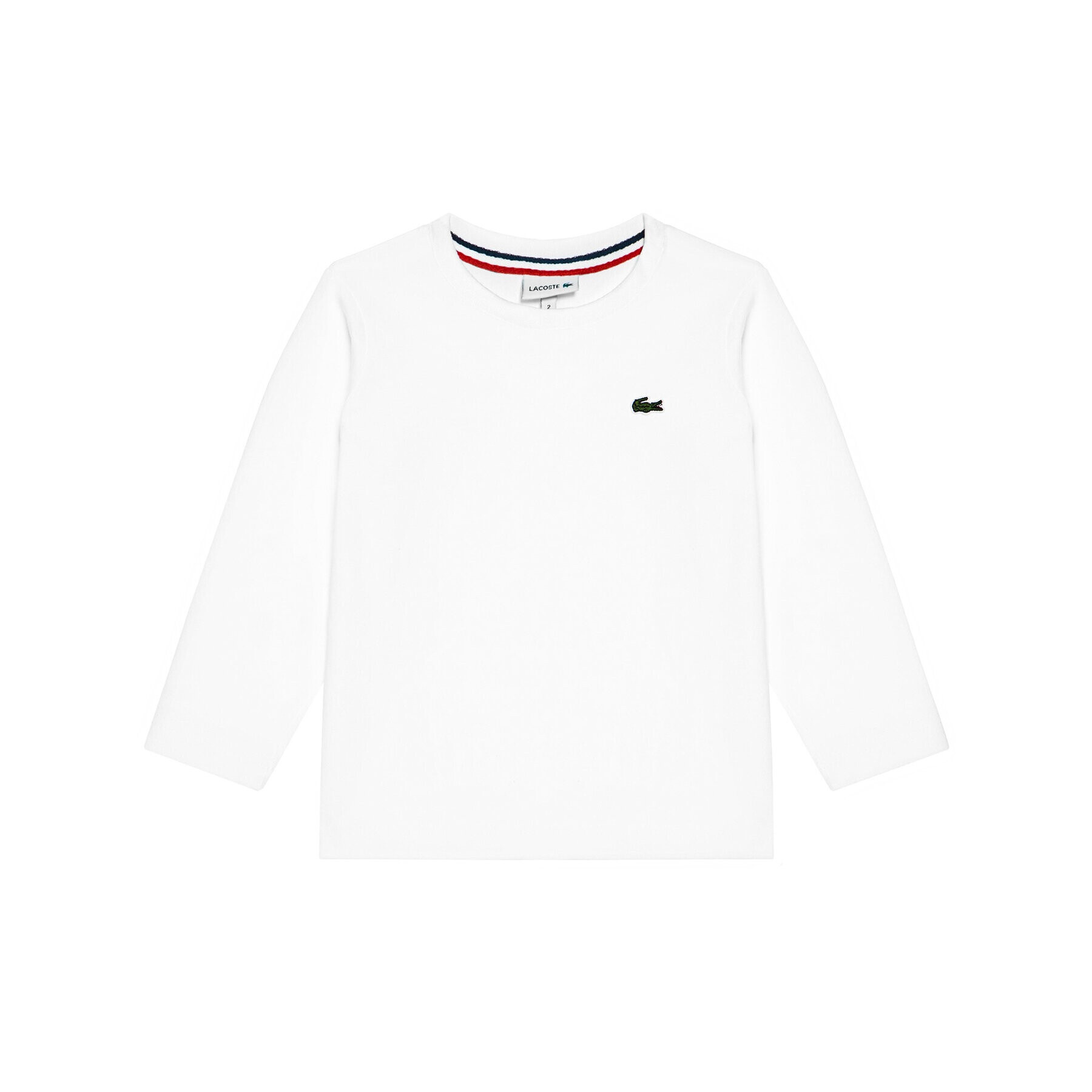 Lacoste Bluză Unisex TJ2093 Alb Regular Fit - Pled.ro