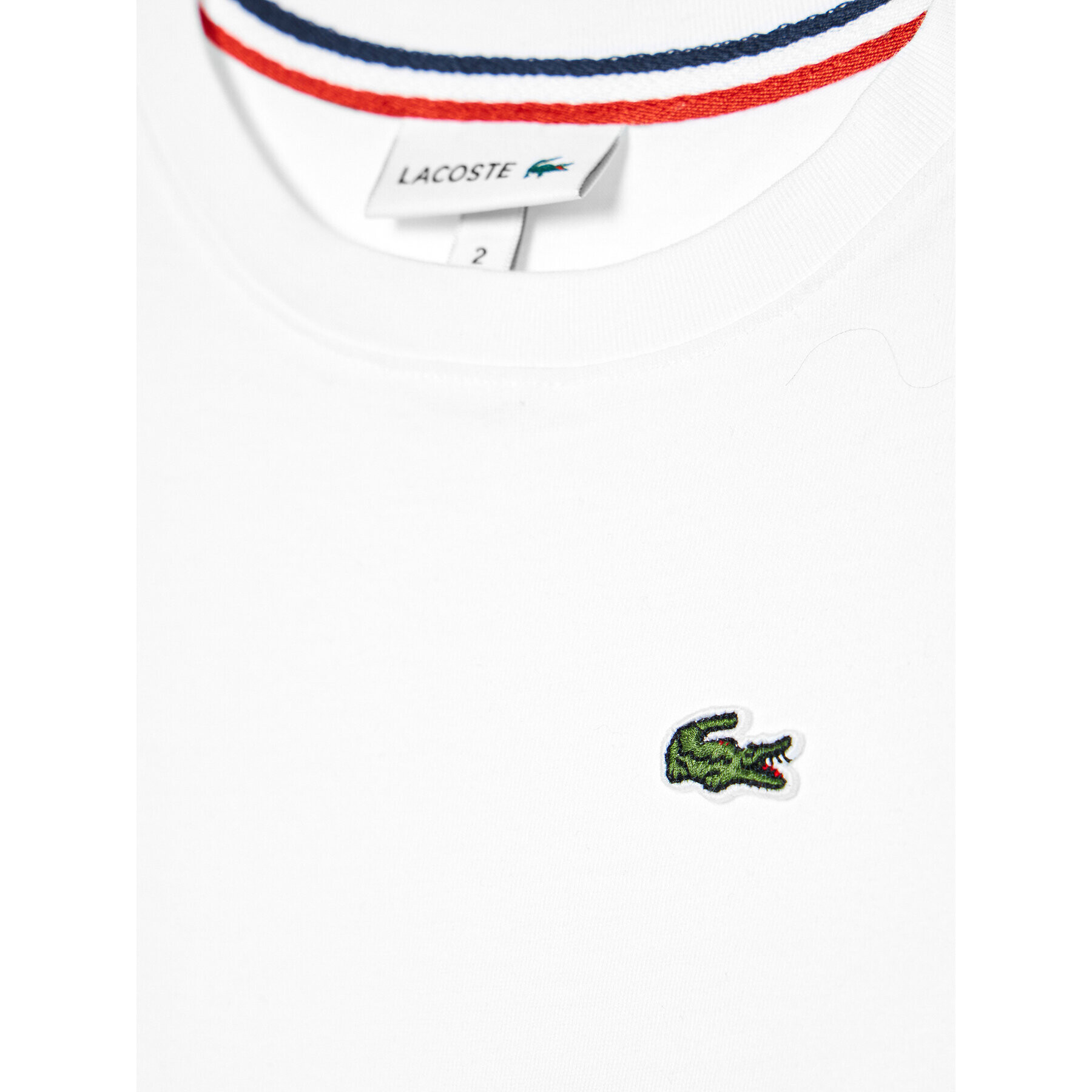 Lacoste Bluză Unisex TJ2093 Alb Regular Fit - Pled.ro