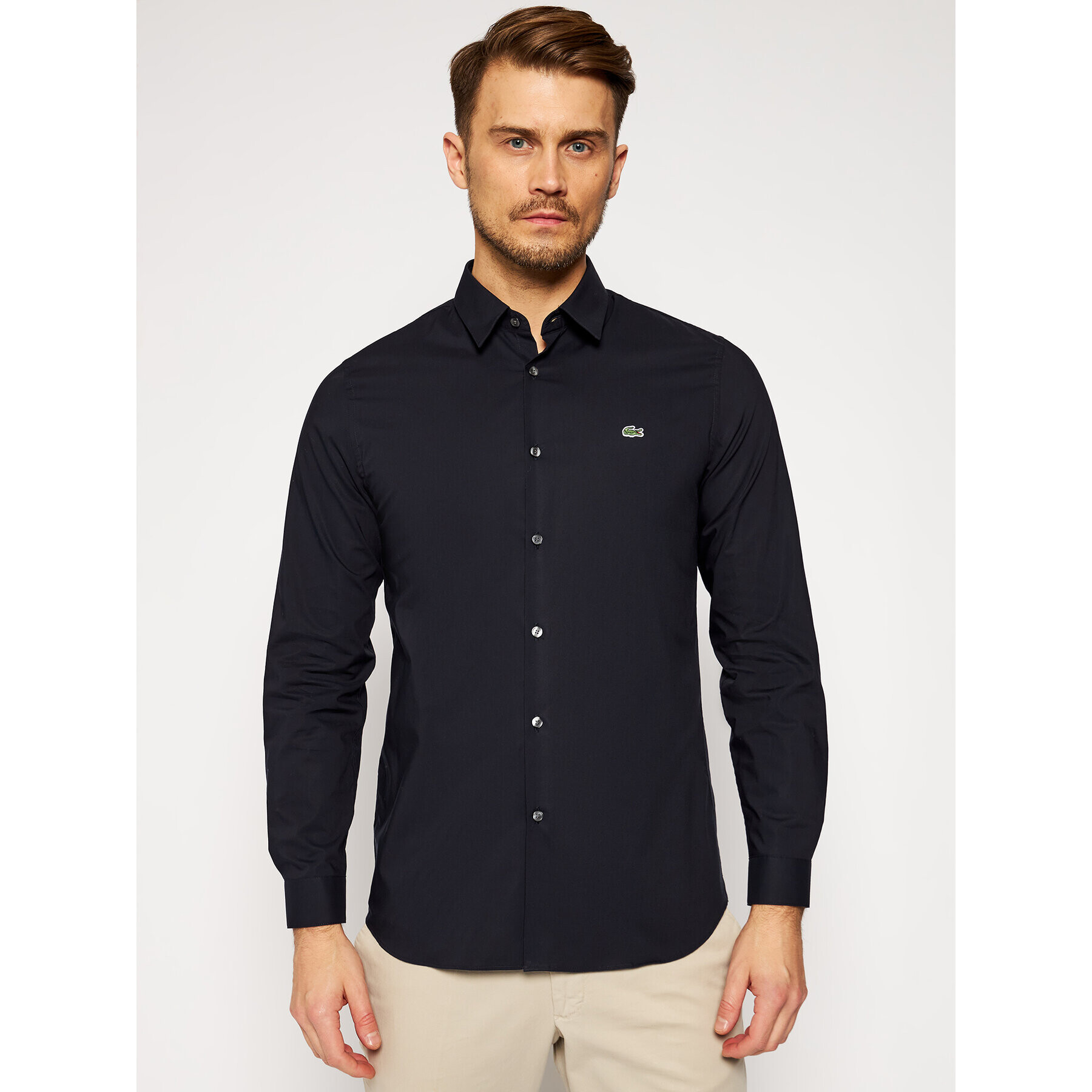 Lacoste Cămașă CH2668 Bleumarin Slim Fit - Pled.ro