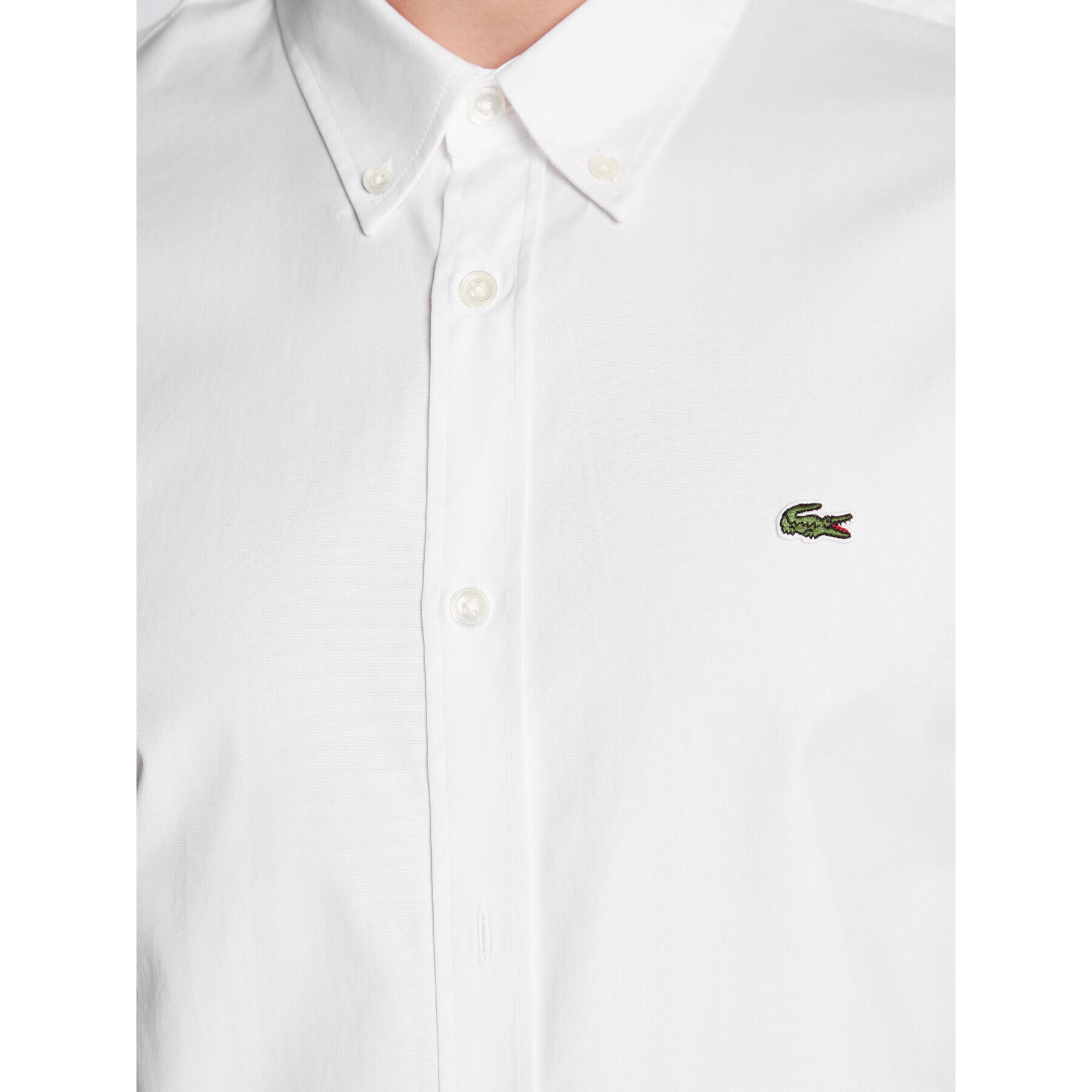 Lacoste Cămașă CH1843 Alb Slim Fit - Pled.ro