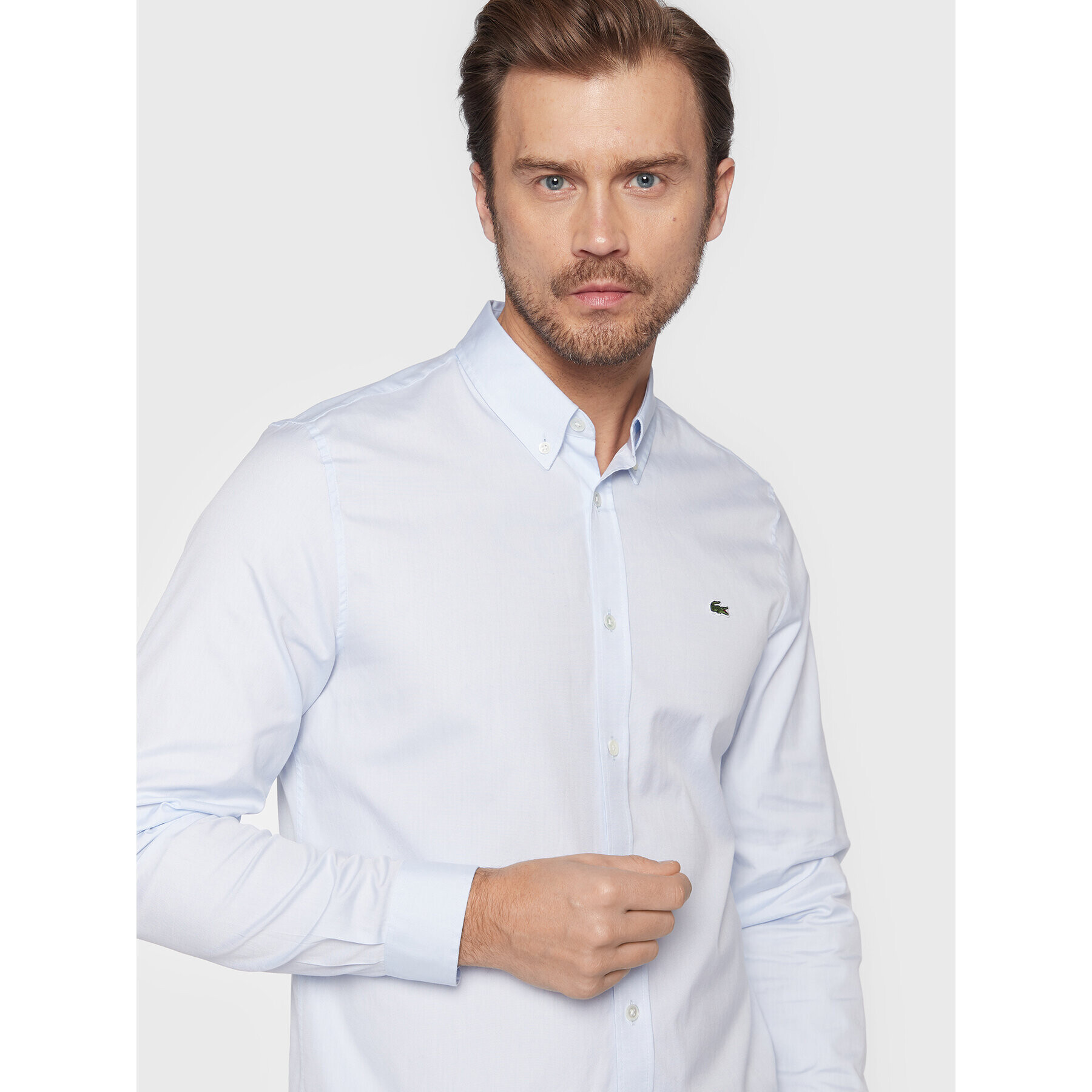 Lacoste Cămașă CH1843 Albastru Slim Fit - Pled.ro