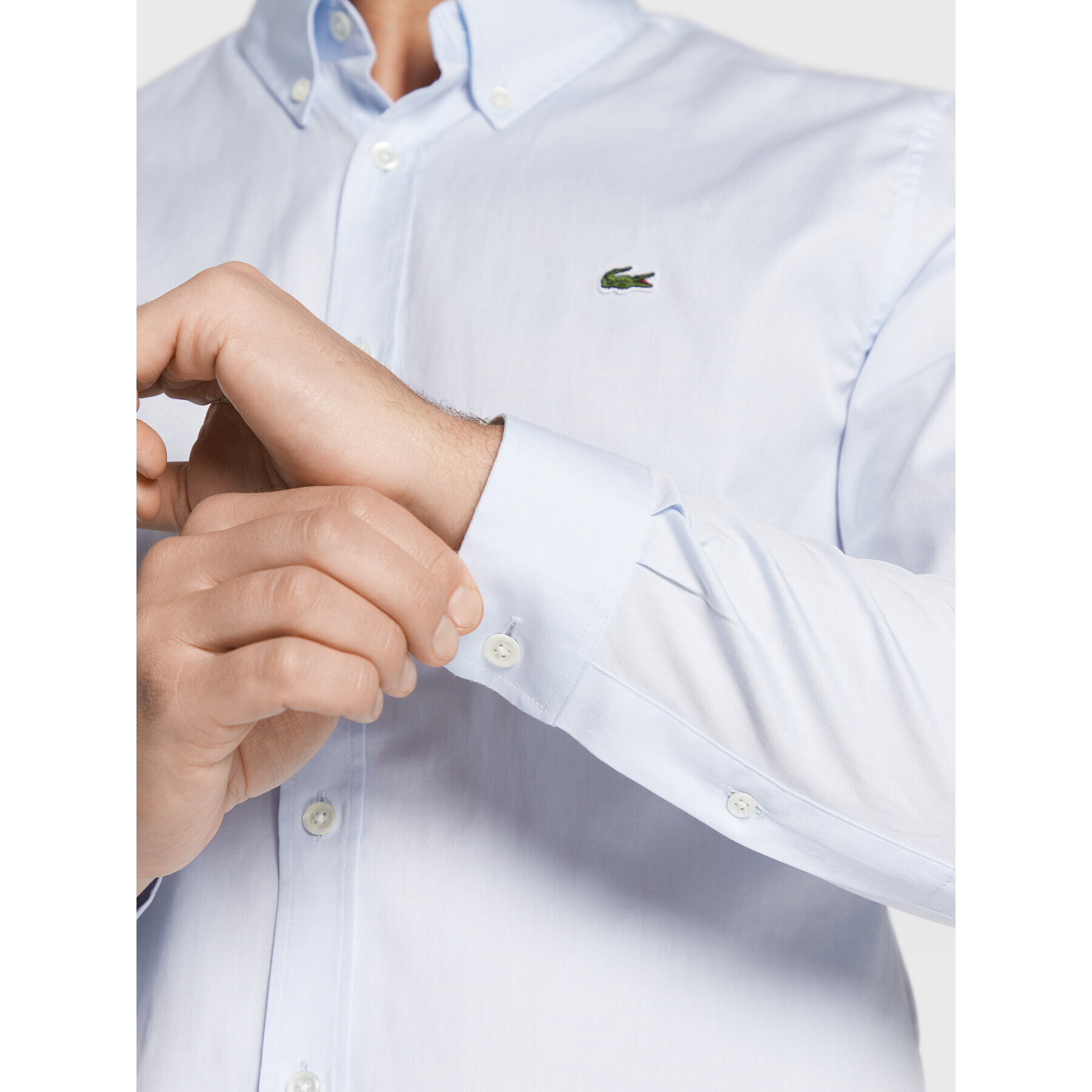 Lacoste Cămașă CH1843 Albastru Slim Fit - Pled.ro