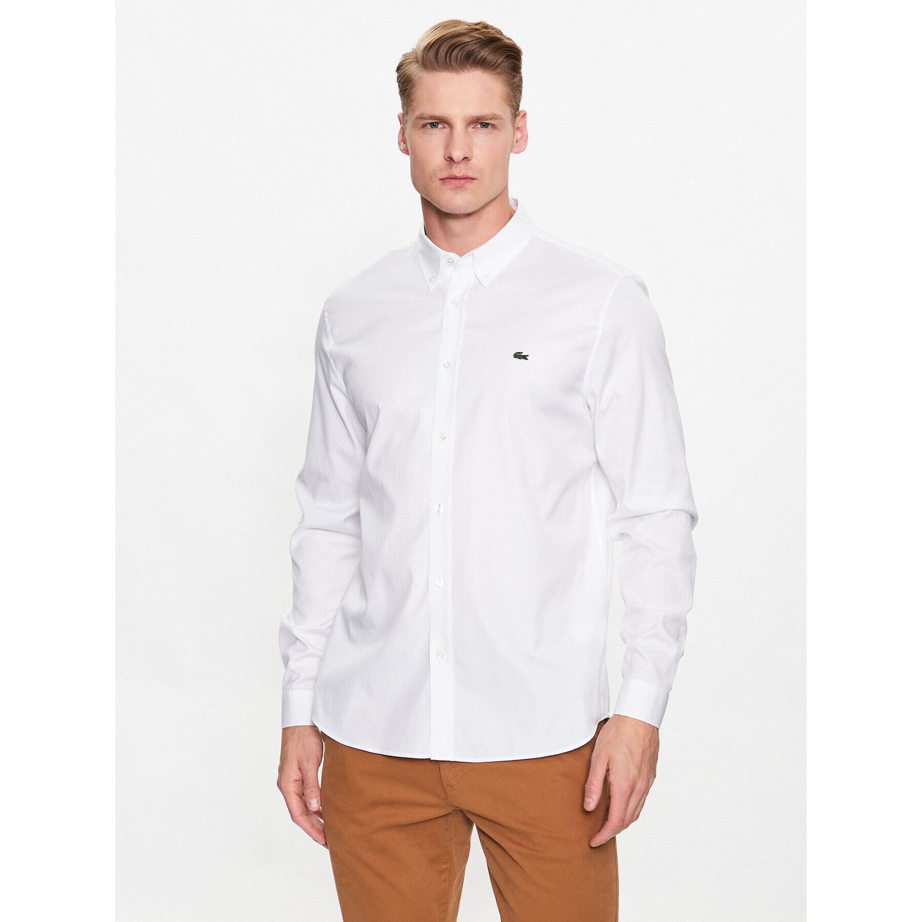 Lacoste Cămașă CH2933 Alb Regular Fit - Pled.ro