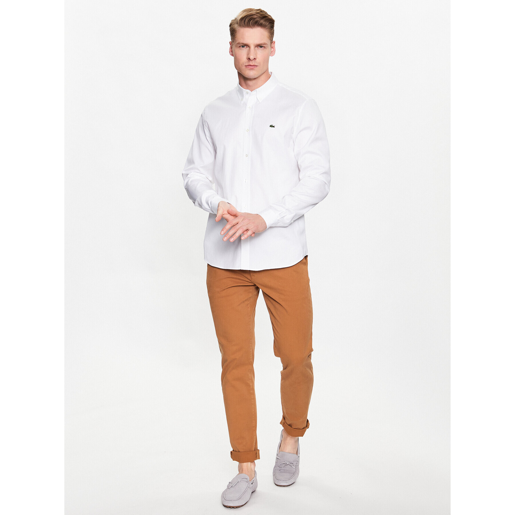 Lacoste Cămașă CH2933 Alb Regular Fit - Pled.ro