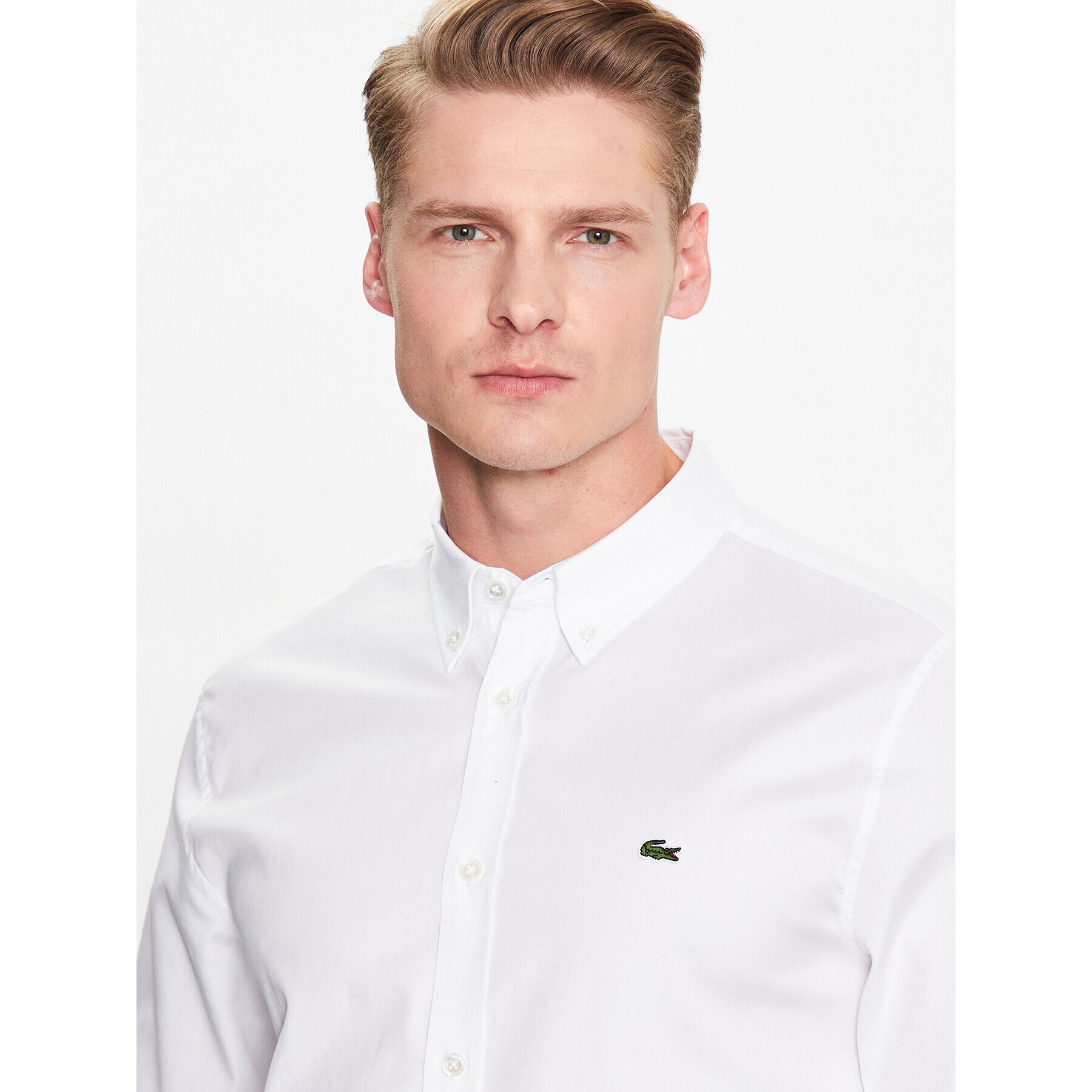 Lacoste Cămașă CH2933 Alb Regular Fit - Pled.ro