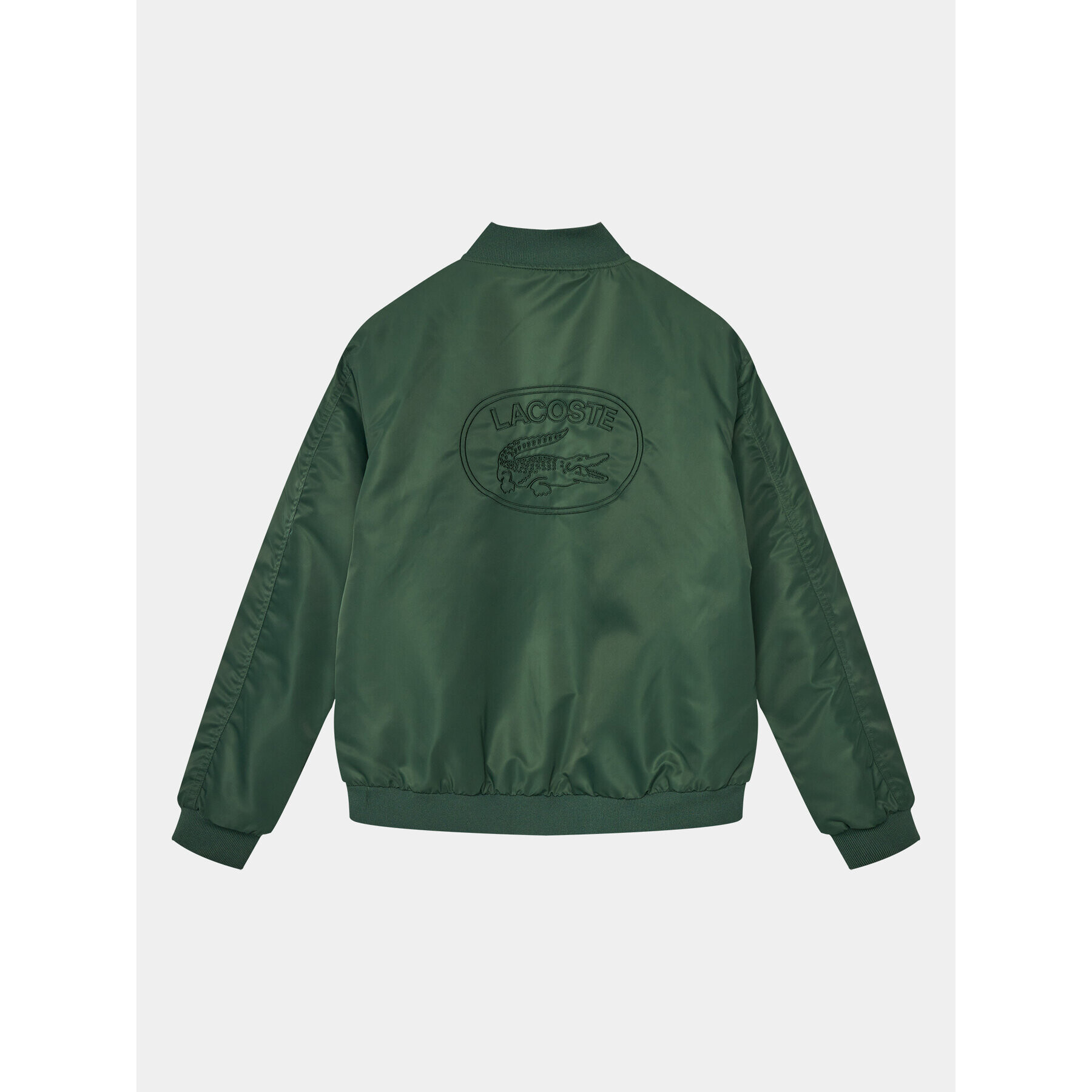 Lacoste Geacă bomber BJ9731 Verde Regular Fit - Pled.ro