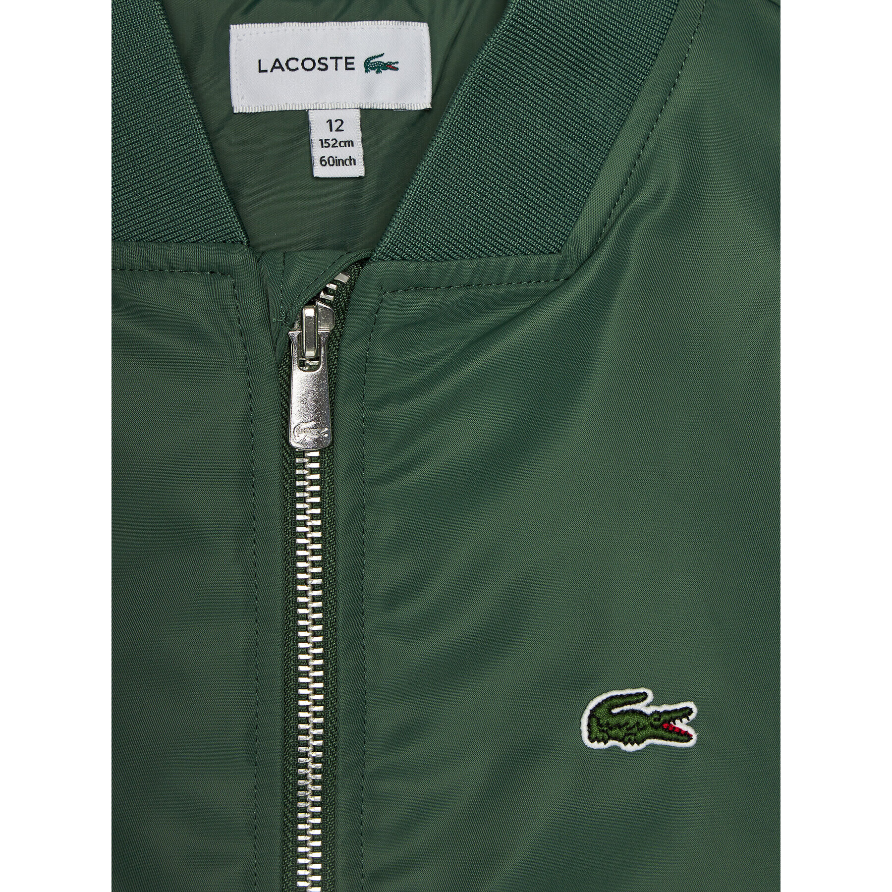 Lacoste Geacă bomber BJ9731 Verde Regular Fit - Pled.ro