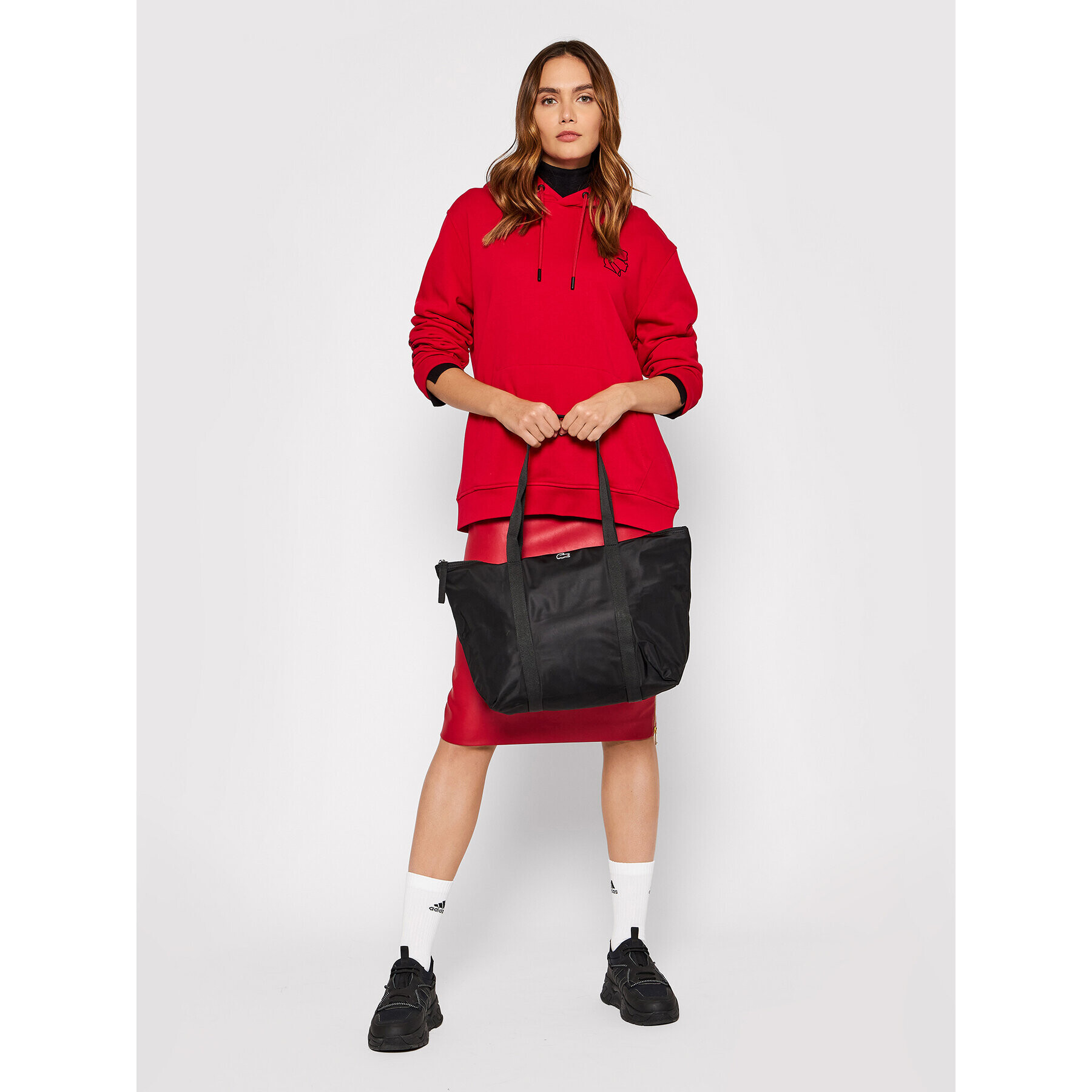 Lacoste Geantă L Shopping Bag NF3618YA Negru - Pled.ro