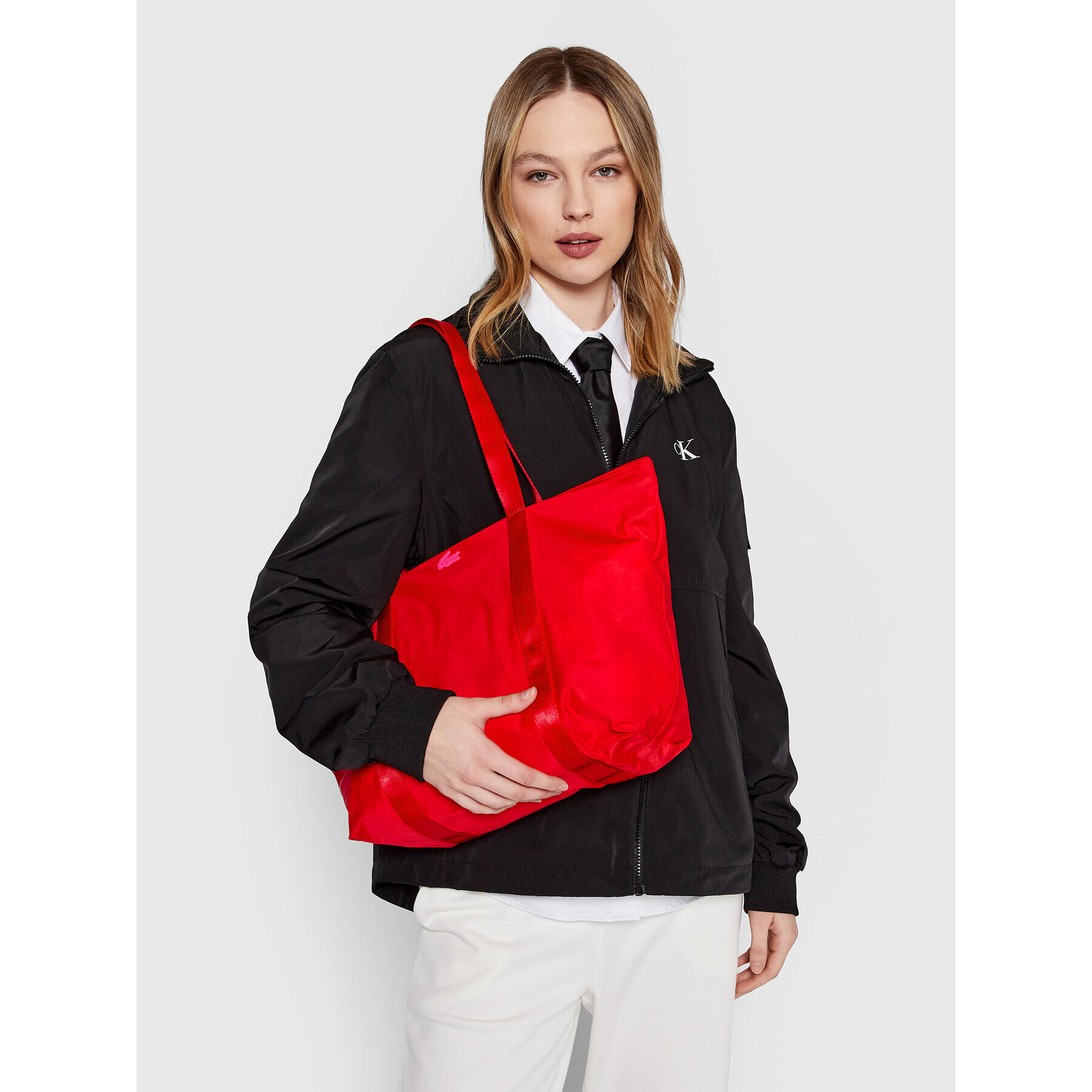 Lacoste Geantă L Shopping Bag NF3618YA Roșu - Pled.ro