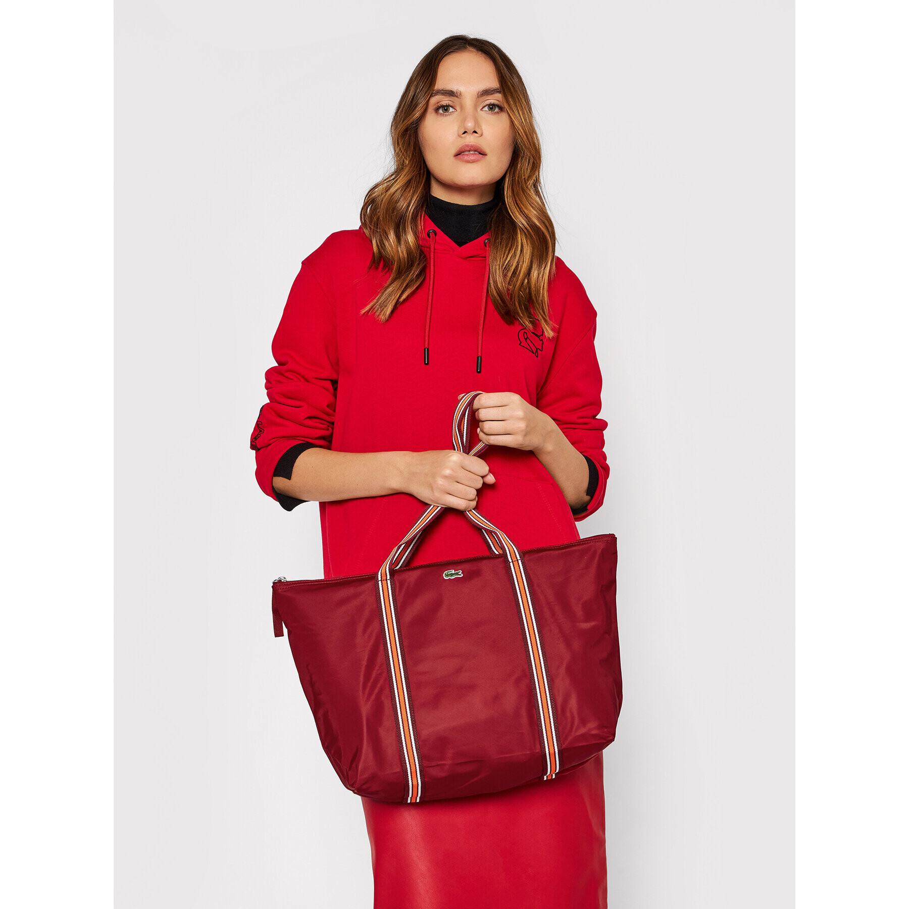 Lacoste Geantă L Shopping Bag NF3618YA Roșu - Pled.ro