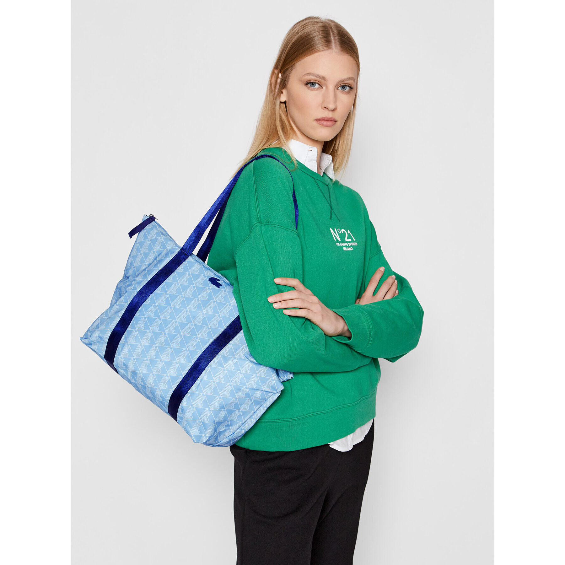 Lacoste Geantă L Shopping Bag NF3834VA Albastru - Pled.ro