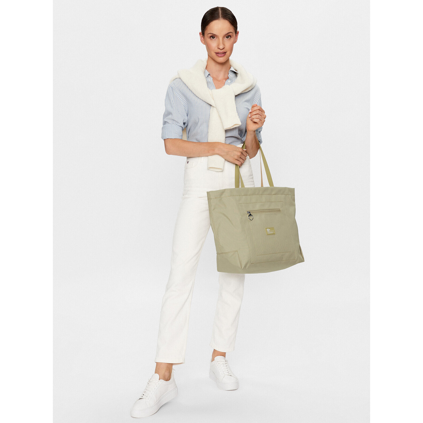 Lacoste Geantă L Shopping Bag NU4194WE Bej - Pled.ro