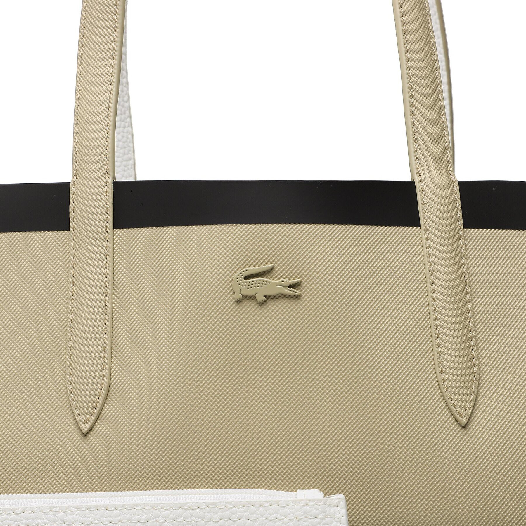 Lacoste Geantă Shopping Bag NF4237AS Alb - Pled.ro