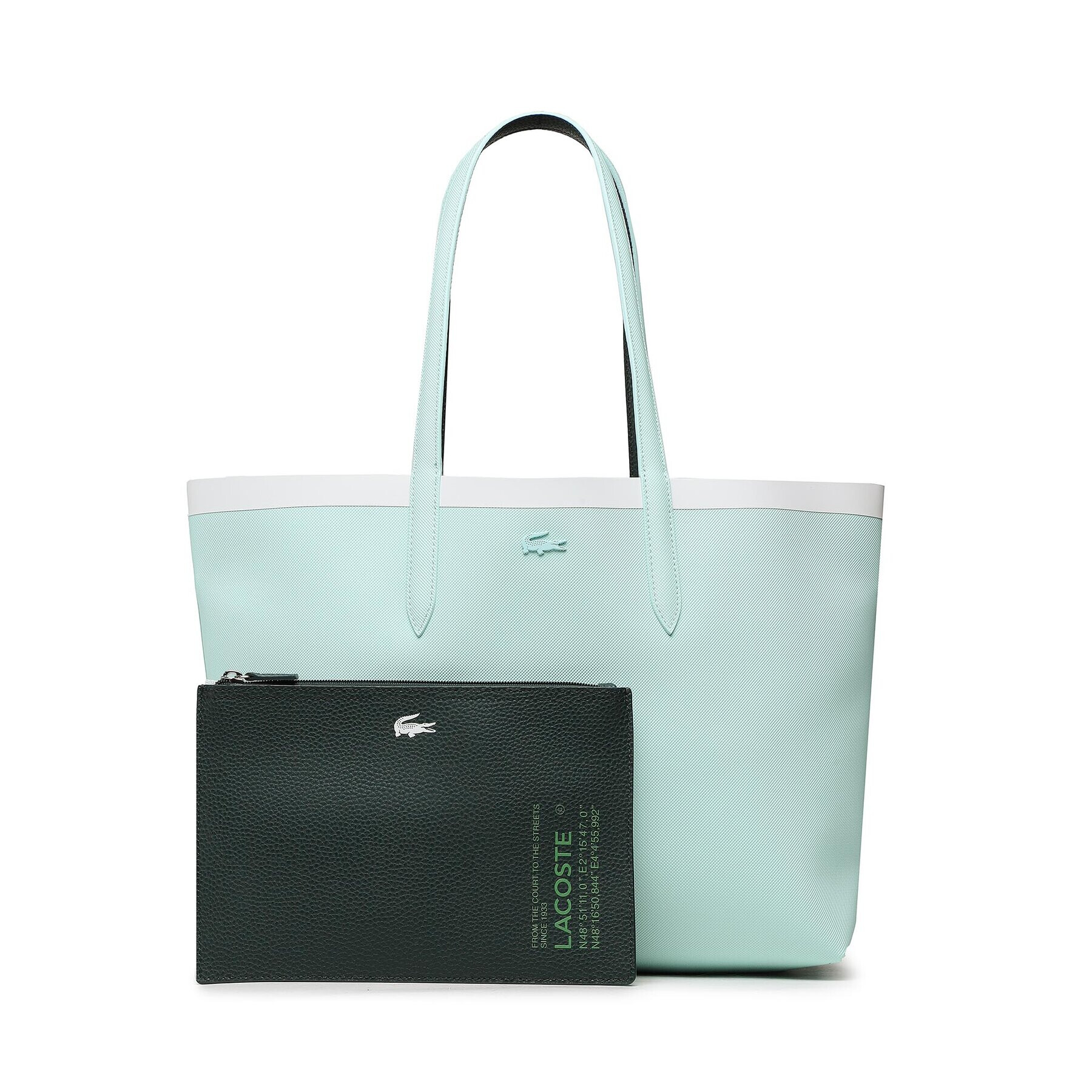 Lacoste Geantă Shopping Bag NF4237AS Verde - Pled.ro