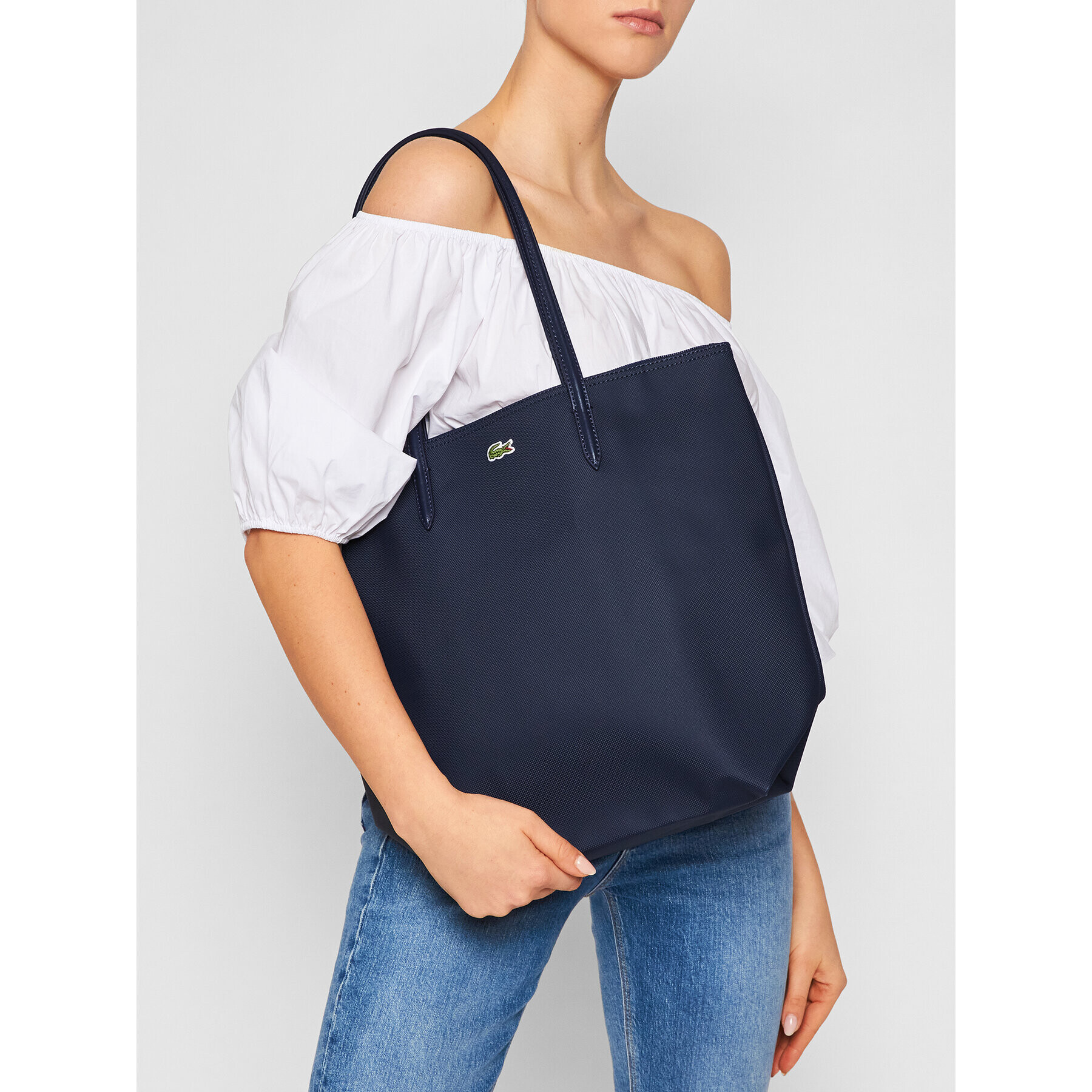 Lacoste Geantă Vertical Shopping Bag NF1890PO Bleumarin - Pled.ro