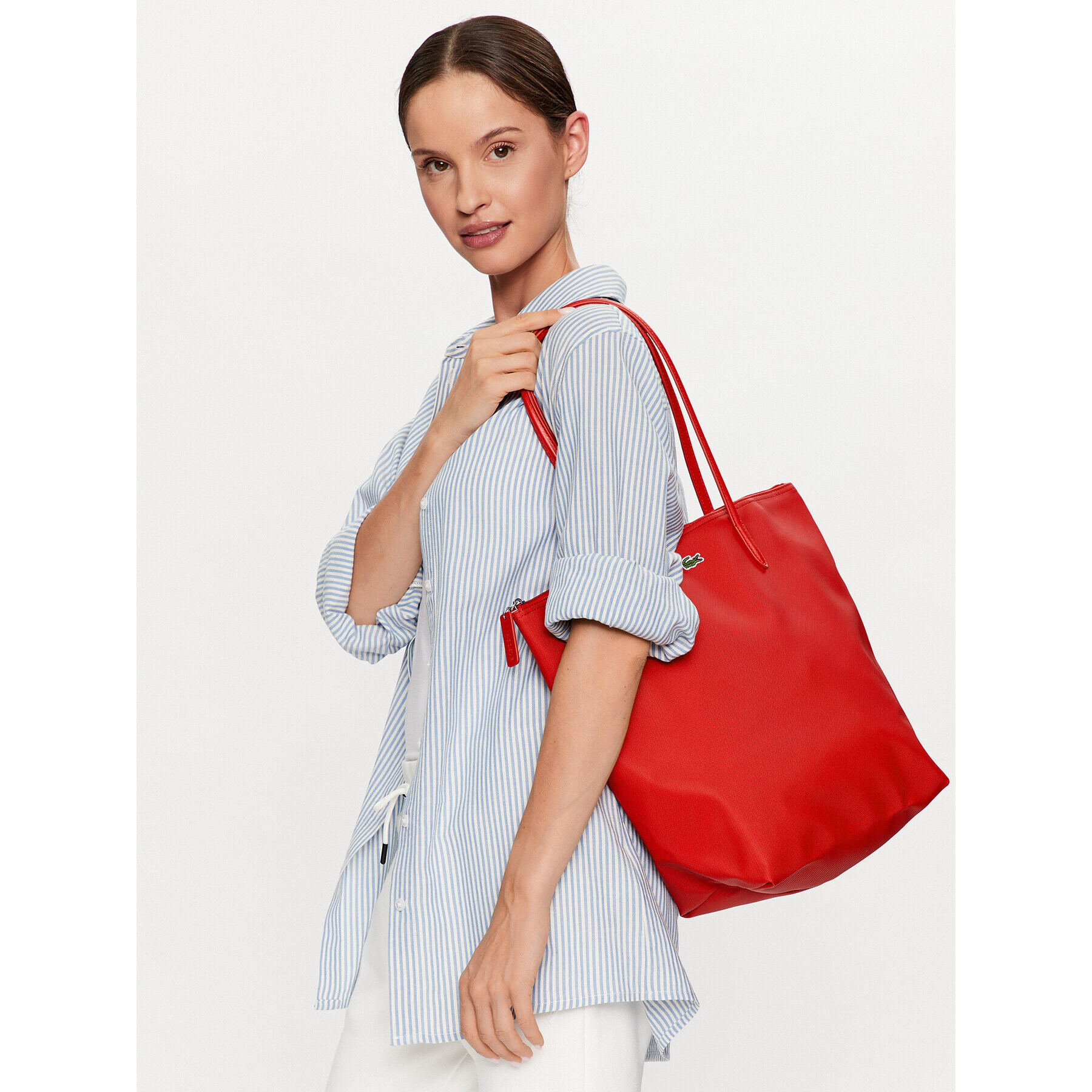 Lacoste Geantă Vertical Shopping Bag NF1890PO Roșu - Pled.ro