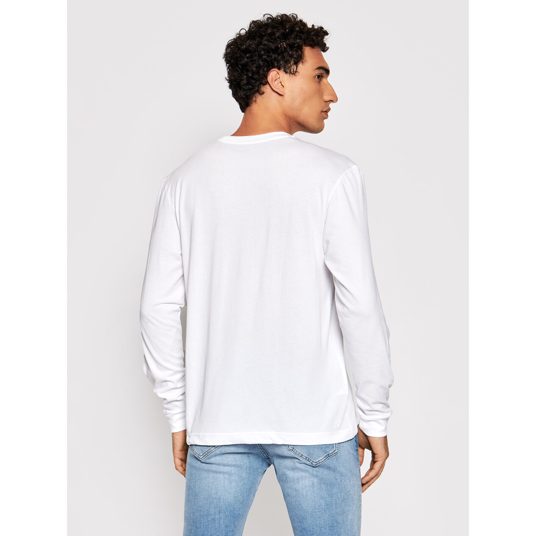 Lacoste Longsleeve TH0123 Alb Classic Fit - Pled.ro