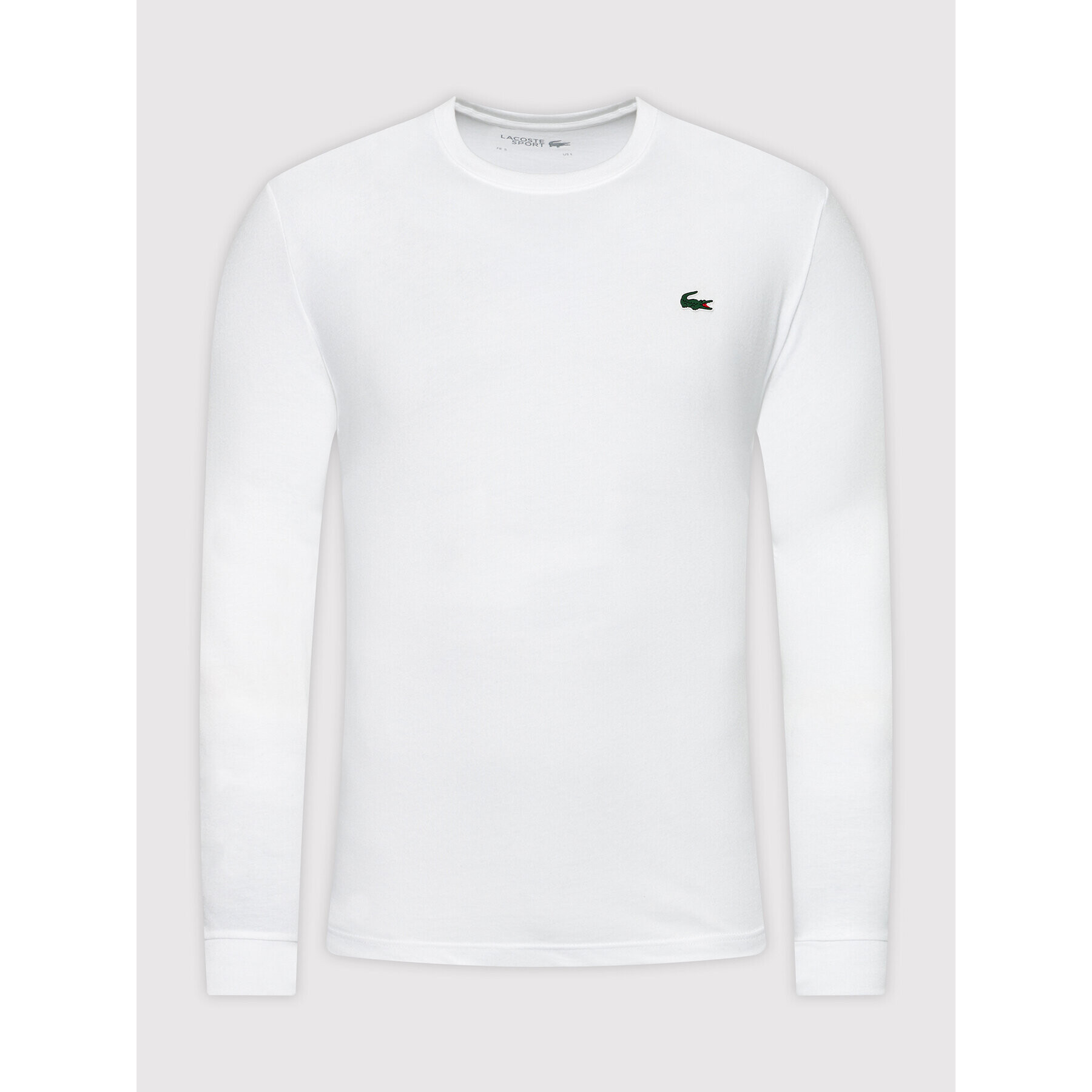 Lacoste Longsleeve TH0123 Alb Classic Fit - Pled.ro