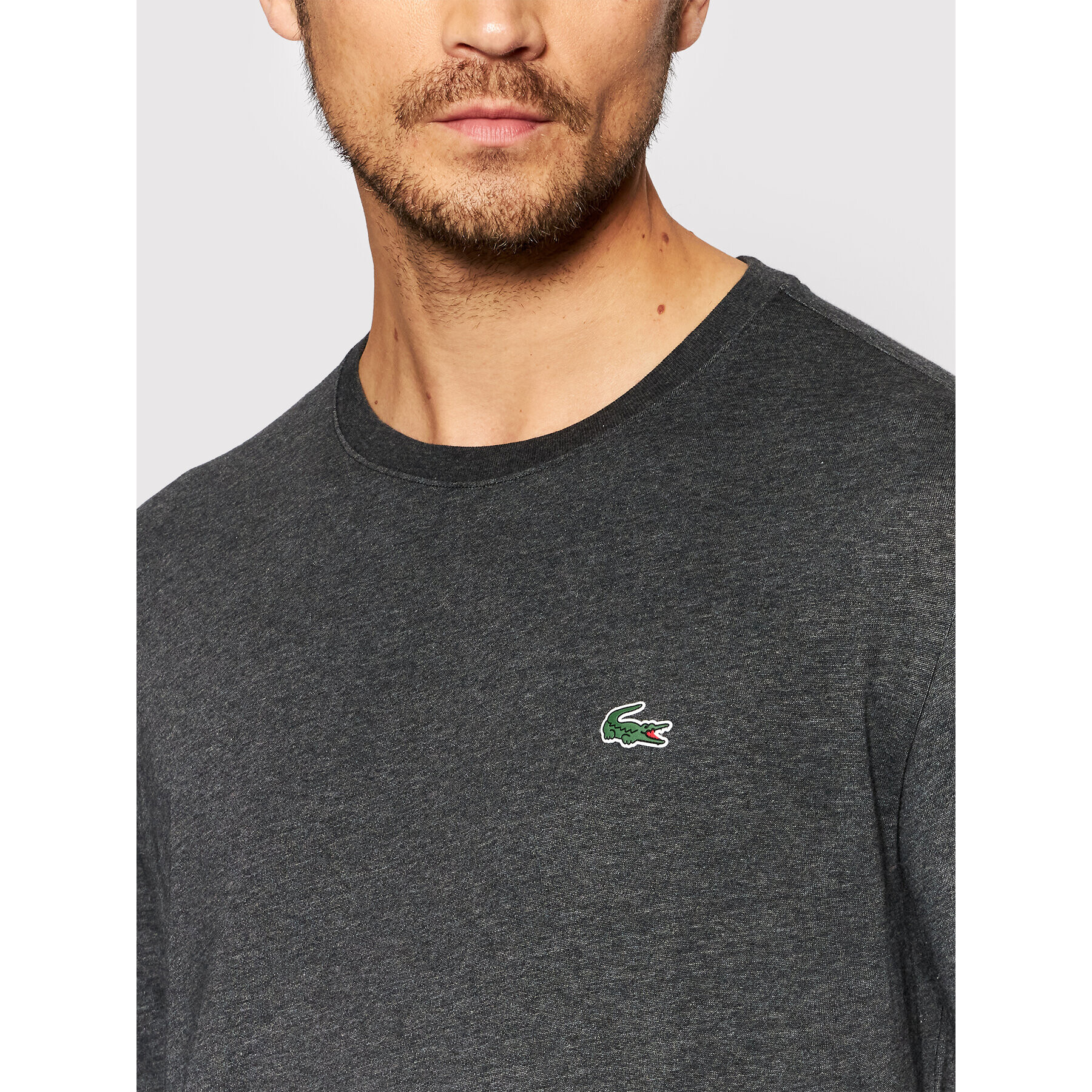 Lacoste Longsleeve TH0123 Gri Classic Fit - Pled.ro