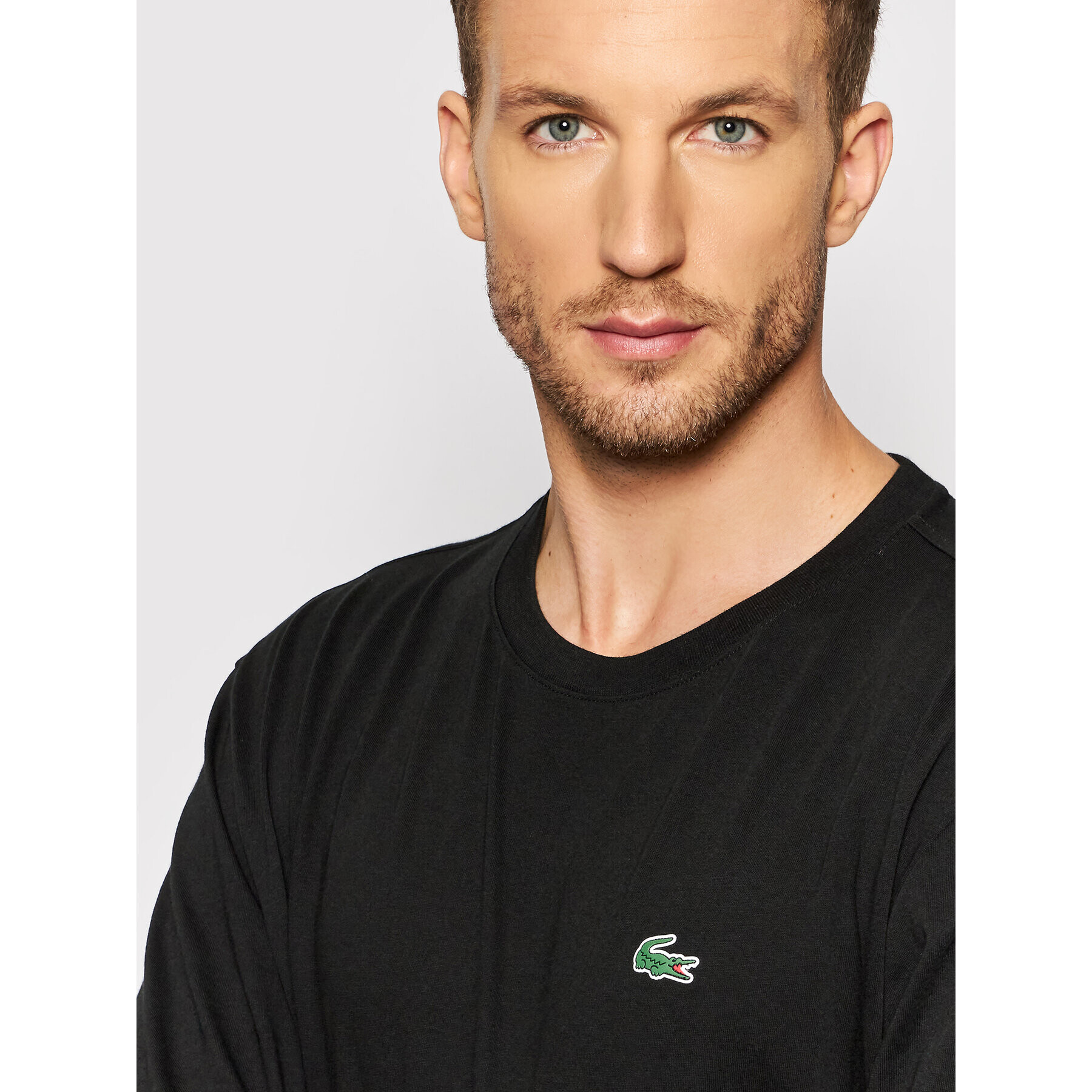 Lacoste Longsleeve TH0123 Negru Classic Fit - Pled.ro