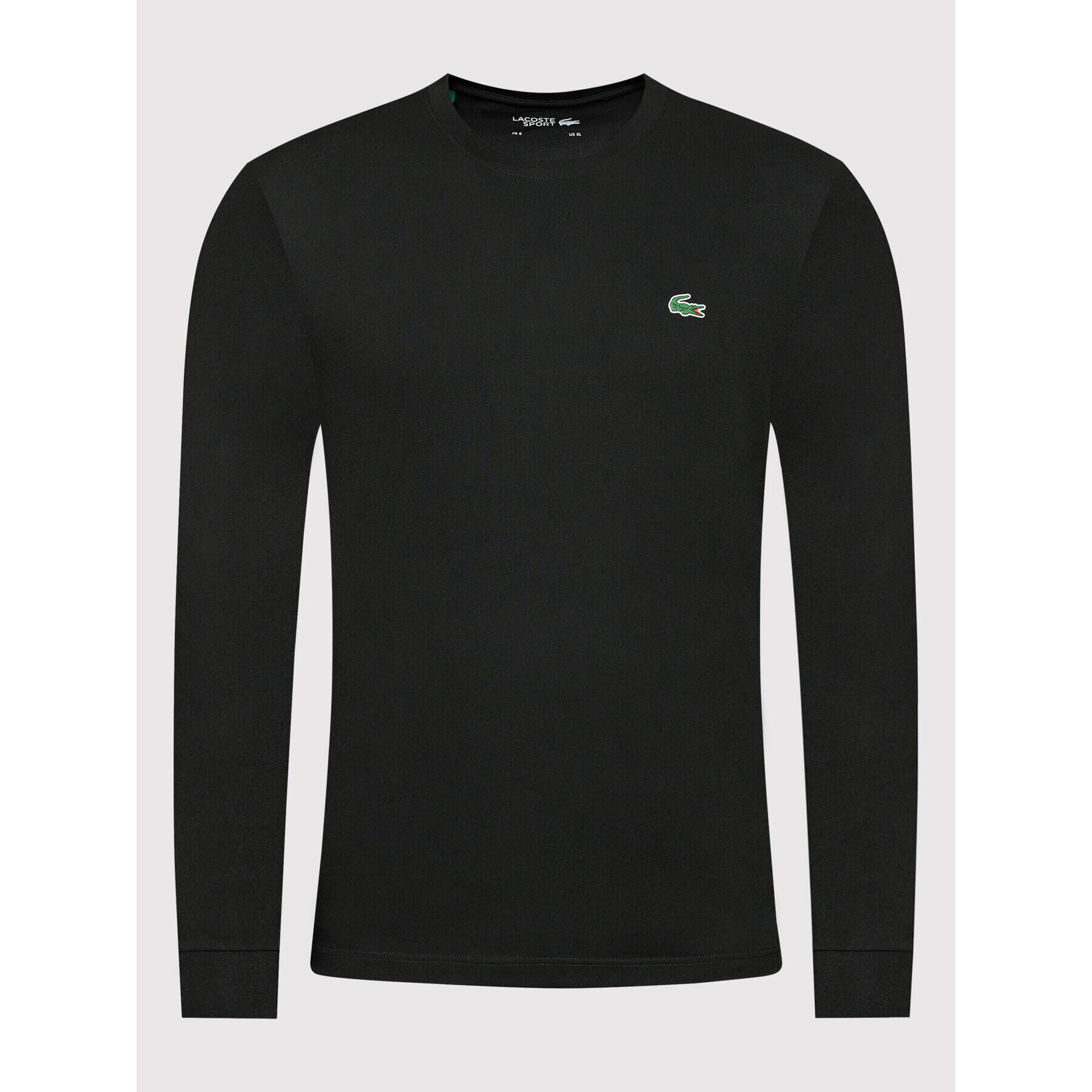 Lacoste Longsleeve TH0123 Negru Classic Fit - Pled.ro