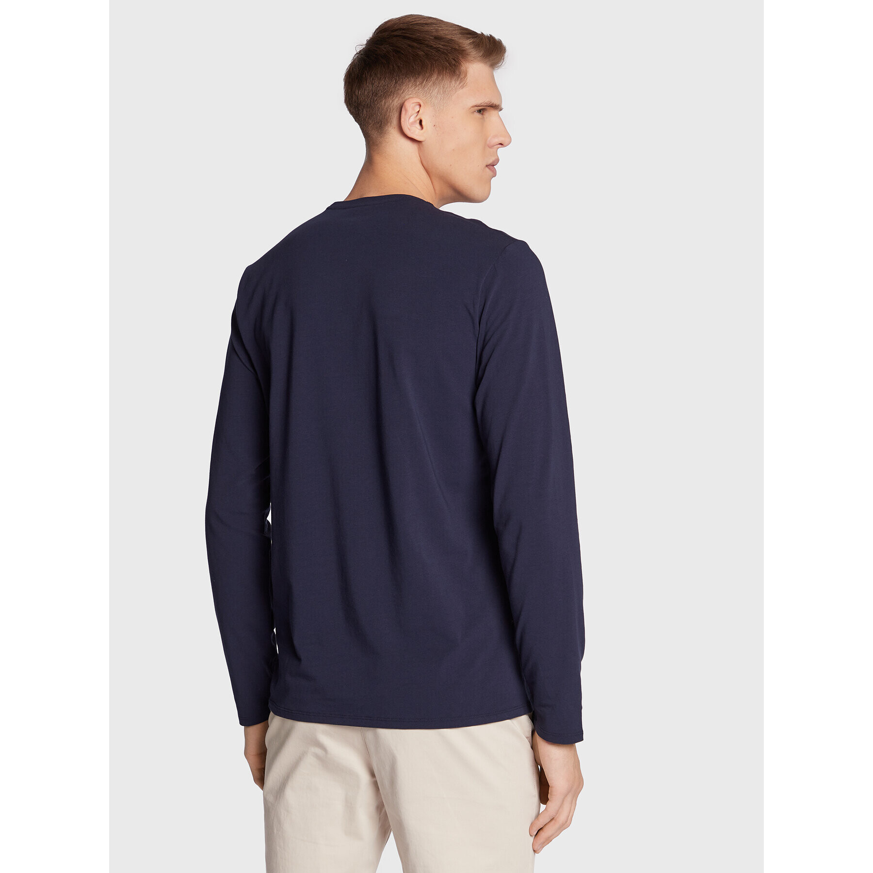 Lacoste Longsleeve TH0990 Bleumarin Regular Fit - Pled.ro