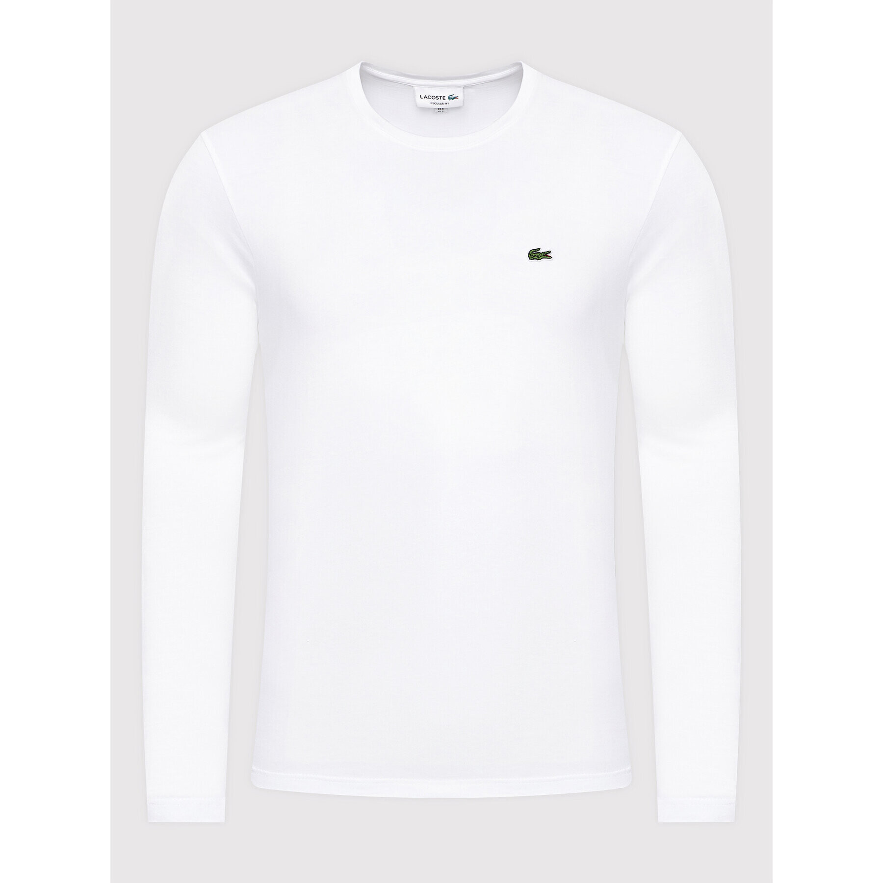 Lacoste Longsleeve TH2040 Alb Regular Fit - Pled.ro