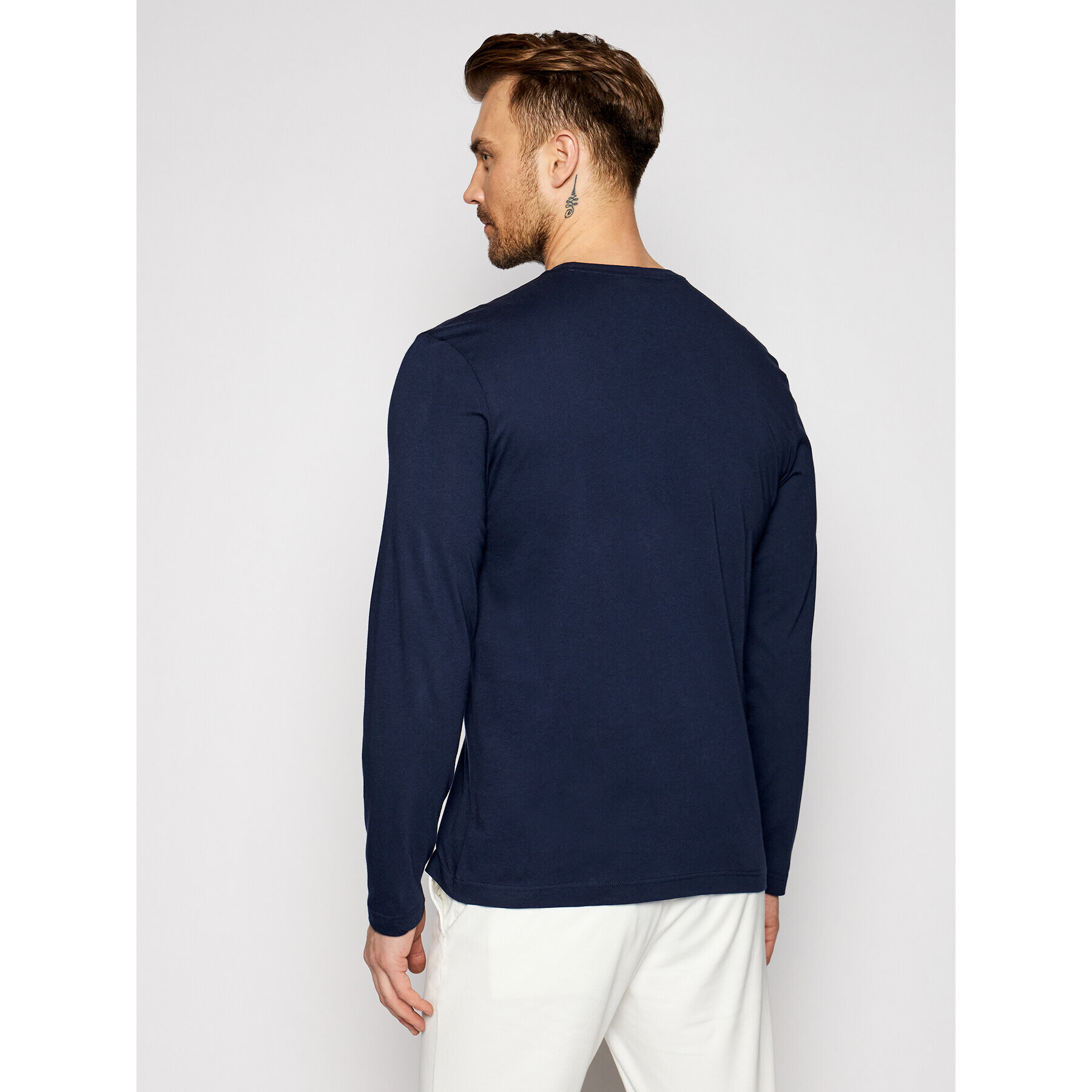 Lacoste Longsleeve TH2040 Bleumarin Regular Fit - Pled.ro