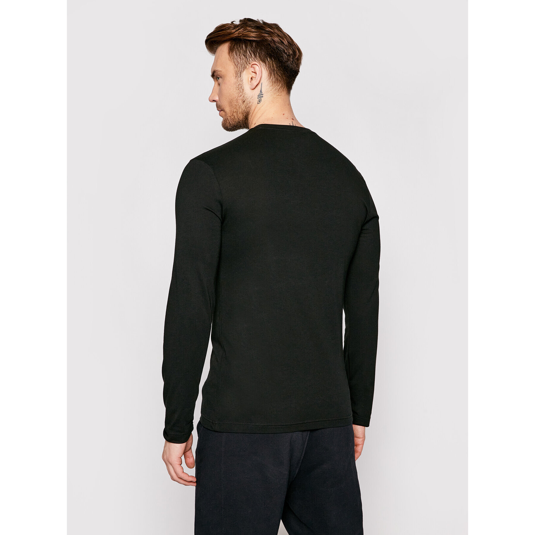 Lacoste Longsleeve TH2040 Negru Regular Fit - Pled.ro