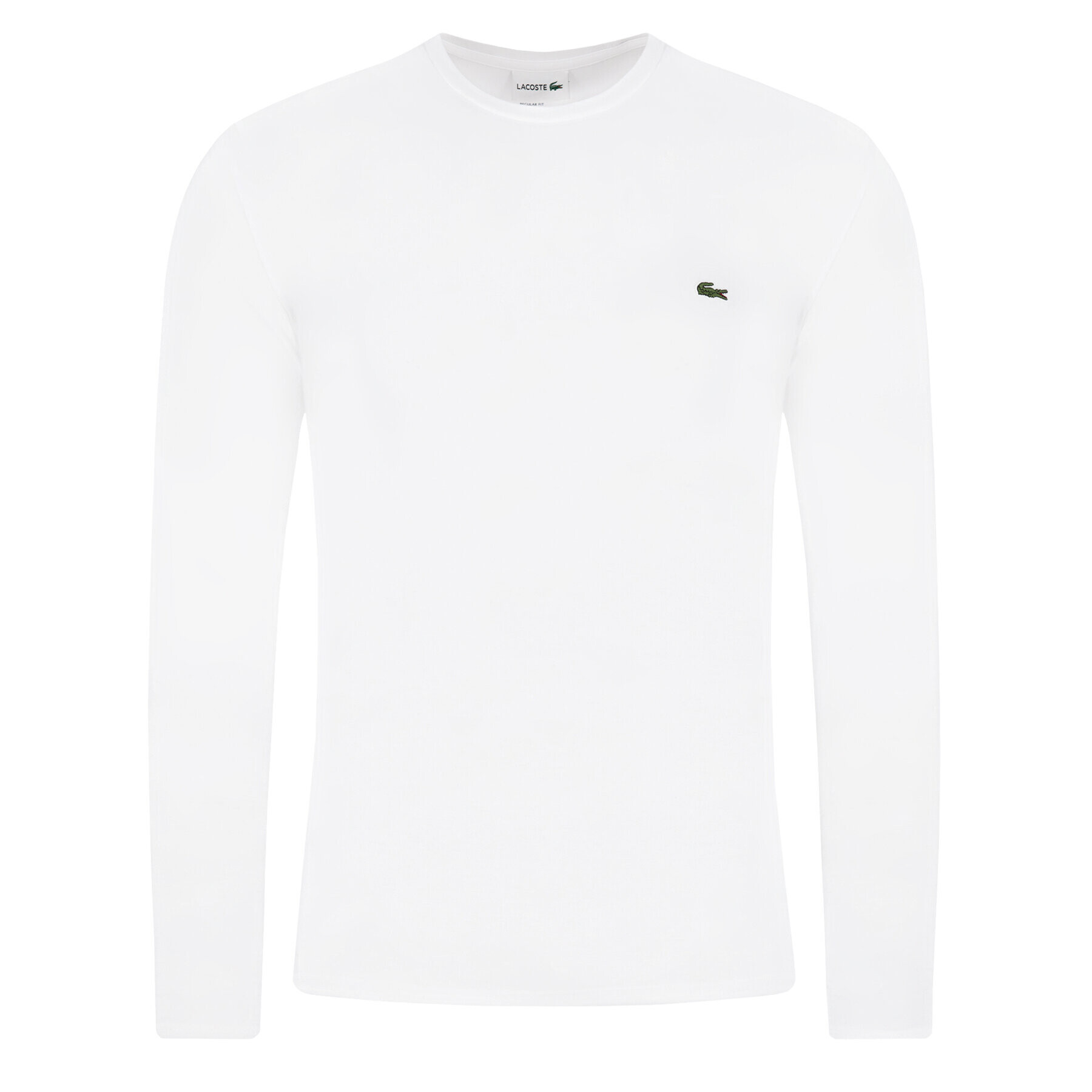 Lacoste Longsleeve TH6712 Alb Regular Fit - Pled.ro