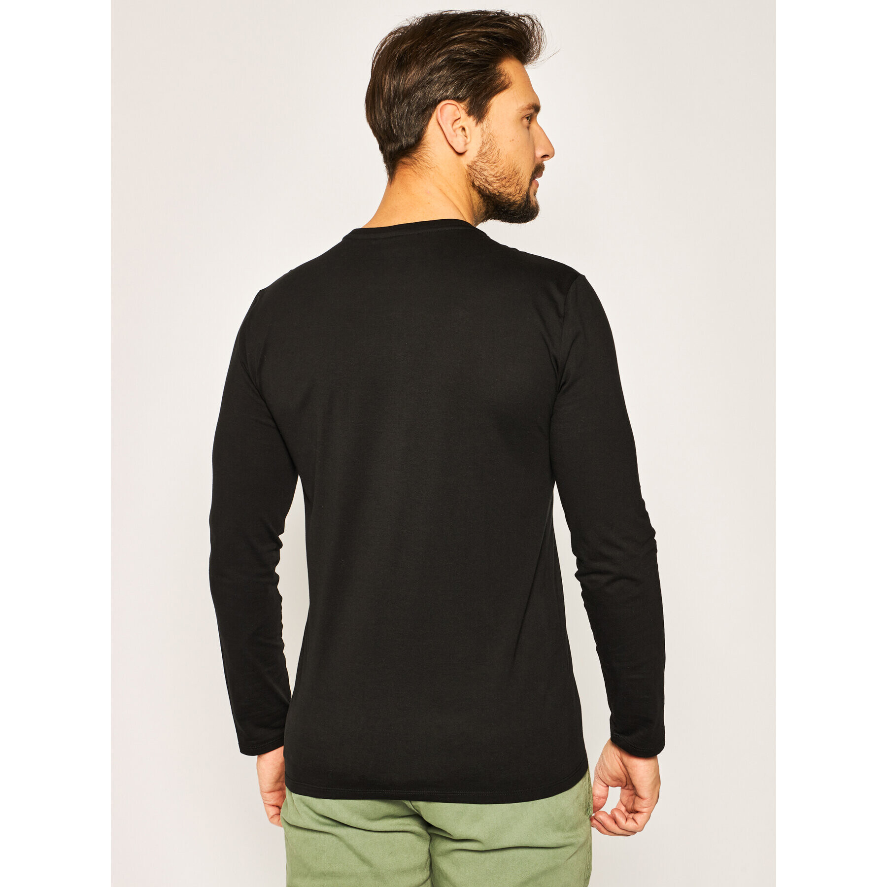 Lacoste Longsleeve TH6712 Negru Regular Fit - Pled.ro