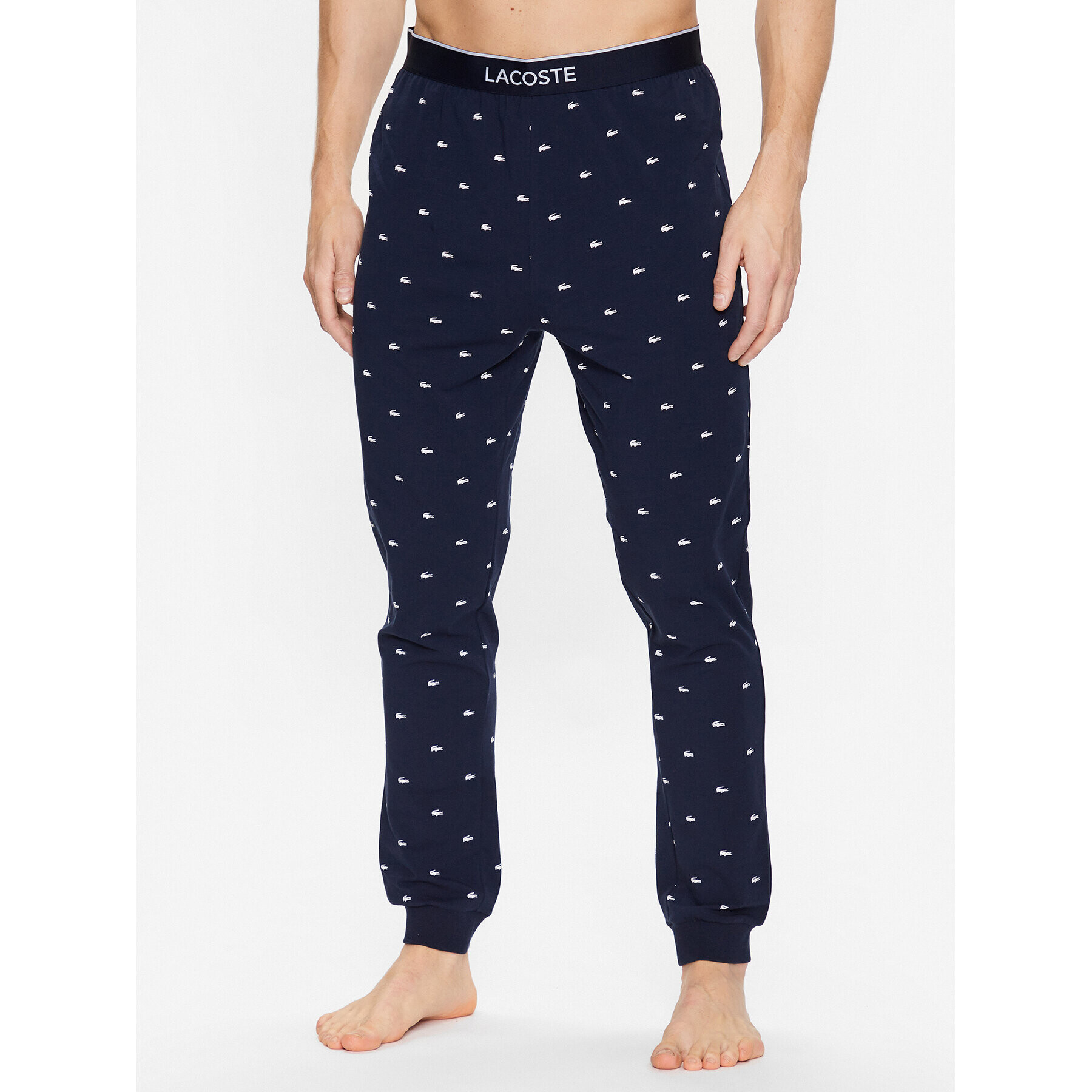 Lacoste Pantaloni pijama 3H3446 Bleumarin Regular Fit - Pled.ro