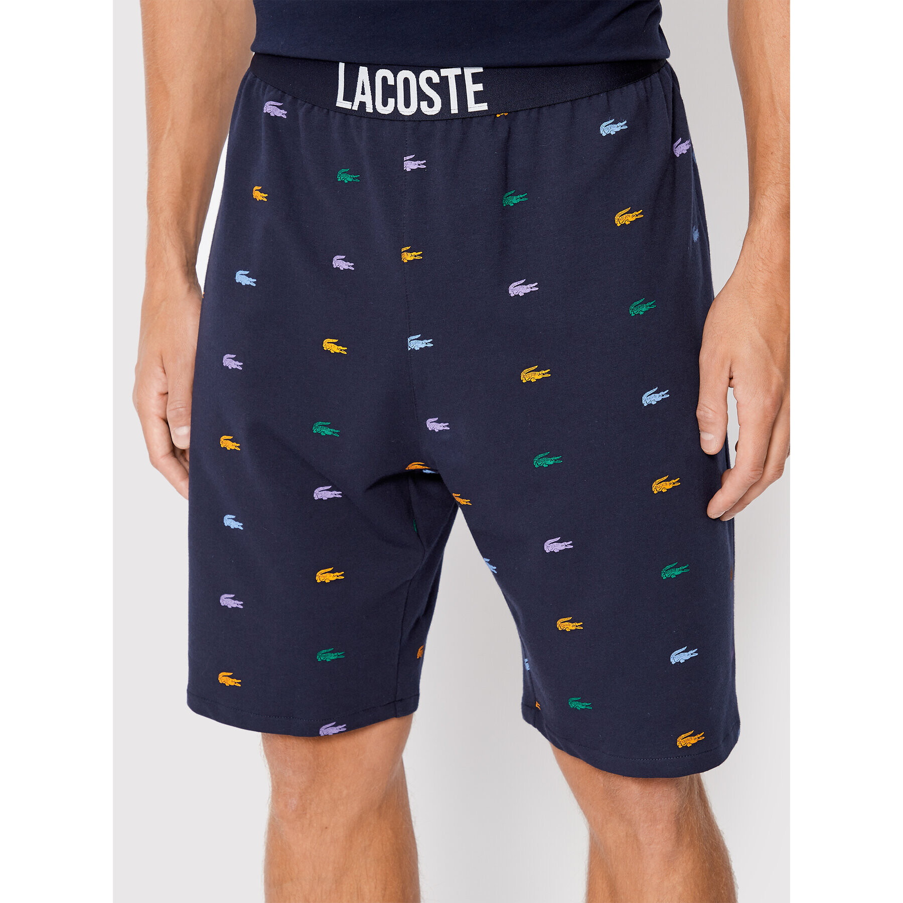 Lacoste Pantaloni scurți pijama GH3499 Bleumarin Regular Fit - Pled.ro