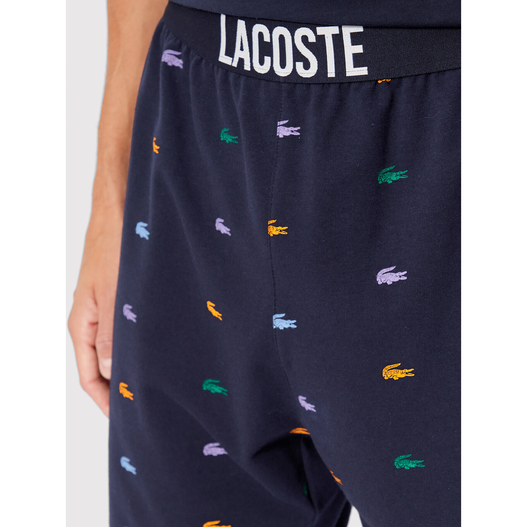 Lacoste Pantaloni scurți pijama GH3499 Bleumarin Regular Fit - Pled.ro