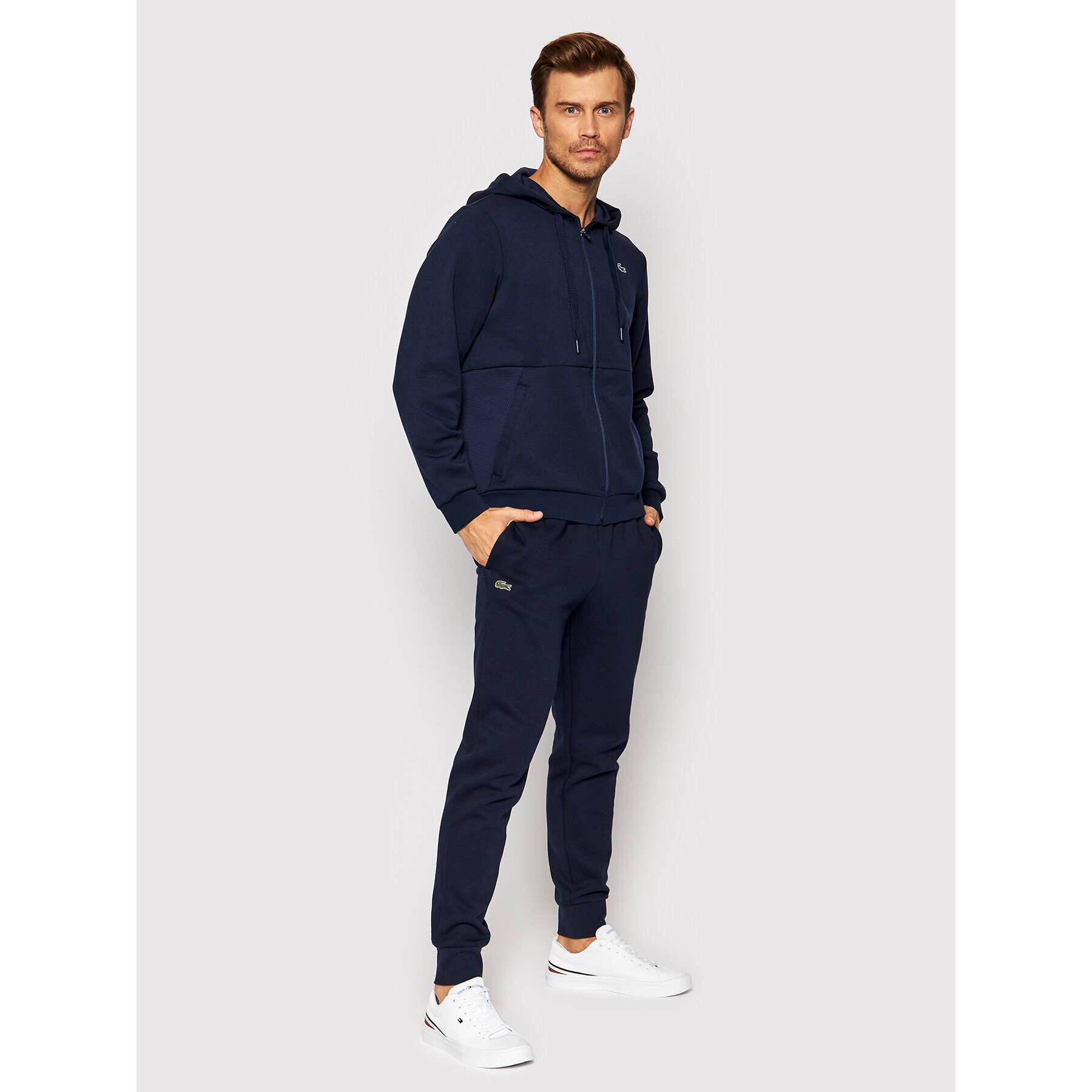 Lacoste Pantaloni trening XH9507 Bleumarin Regular Fit - Pled.ro