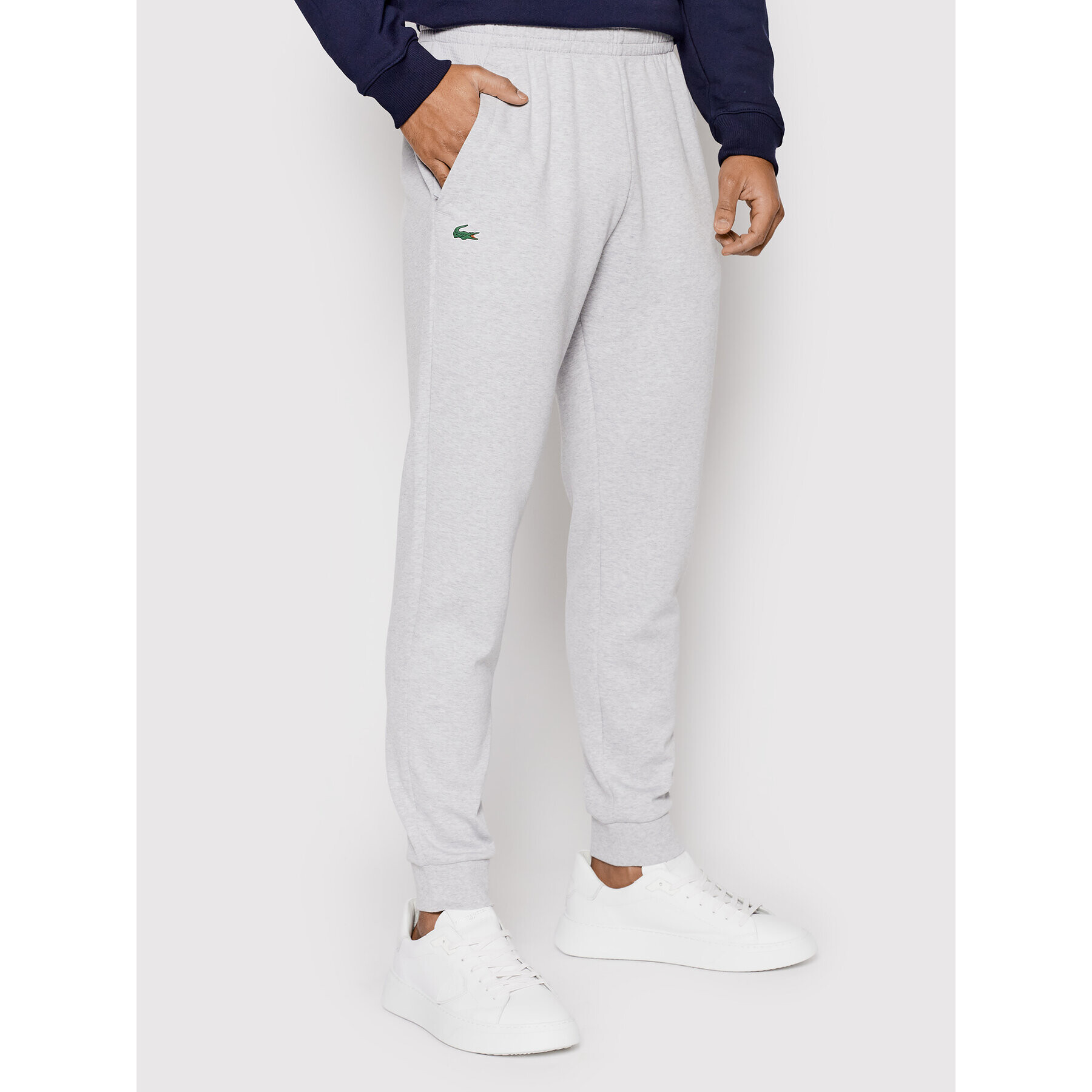 Lacoste Pantaloni trening XH9559 Gri Regular Fit - Pled.ro