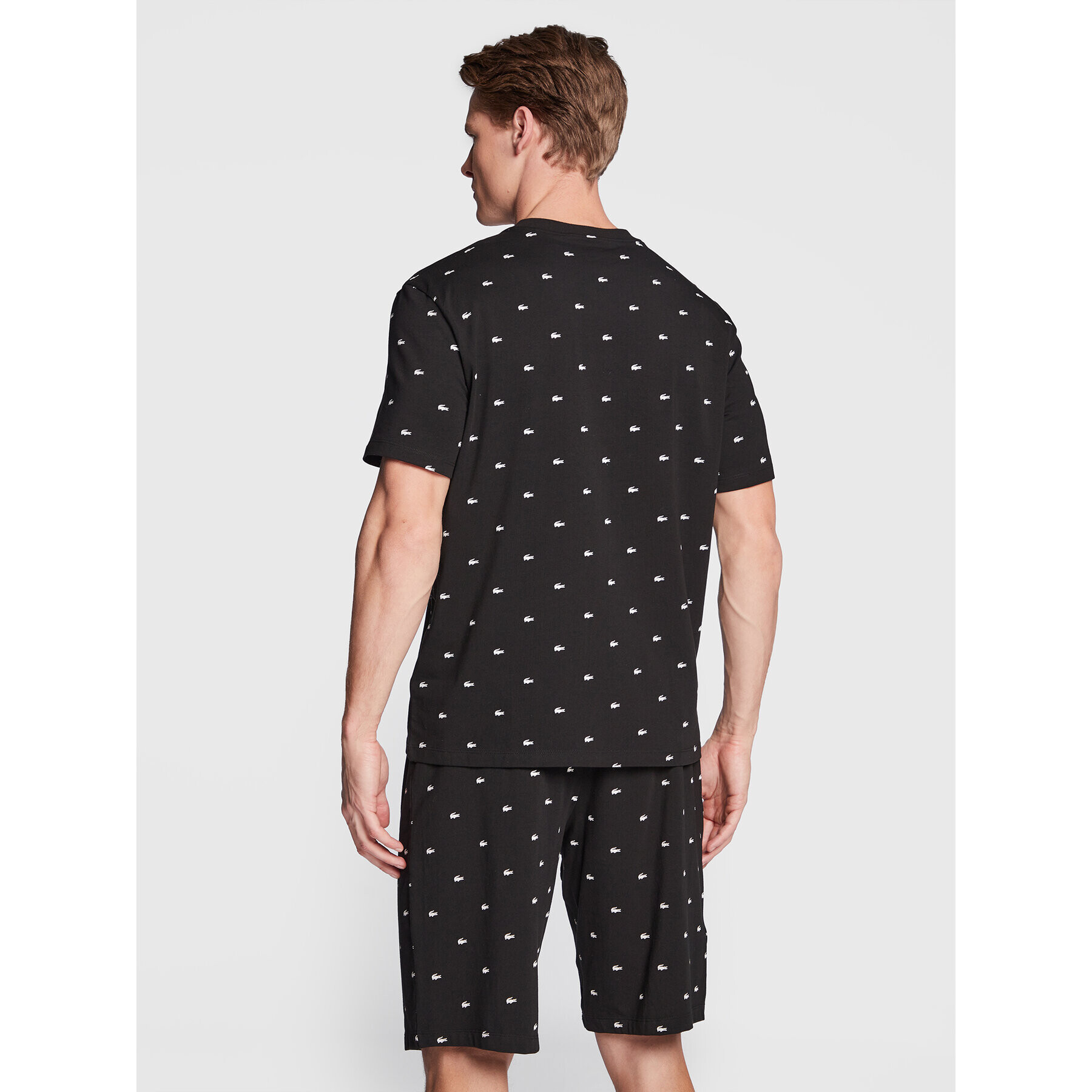 Lacoste Pijama 4H3304 Negru Regular Fit - Pled.ro