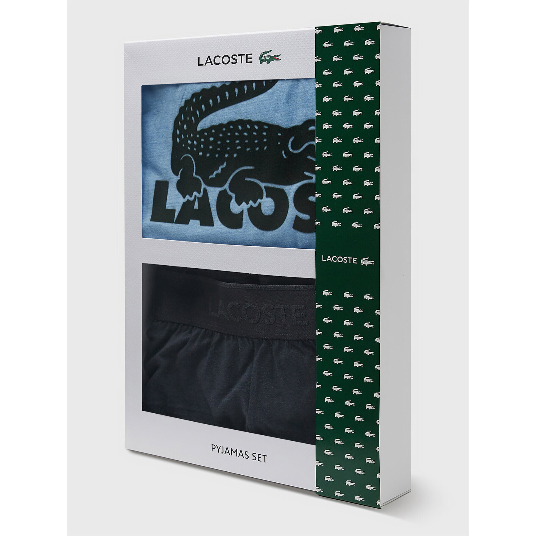 Lacoste Pijama 4H7467 Albastru Regular Fit - Pled.ro