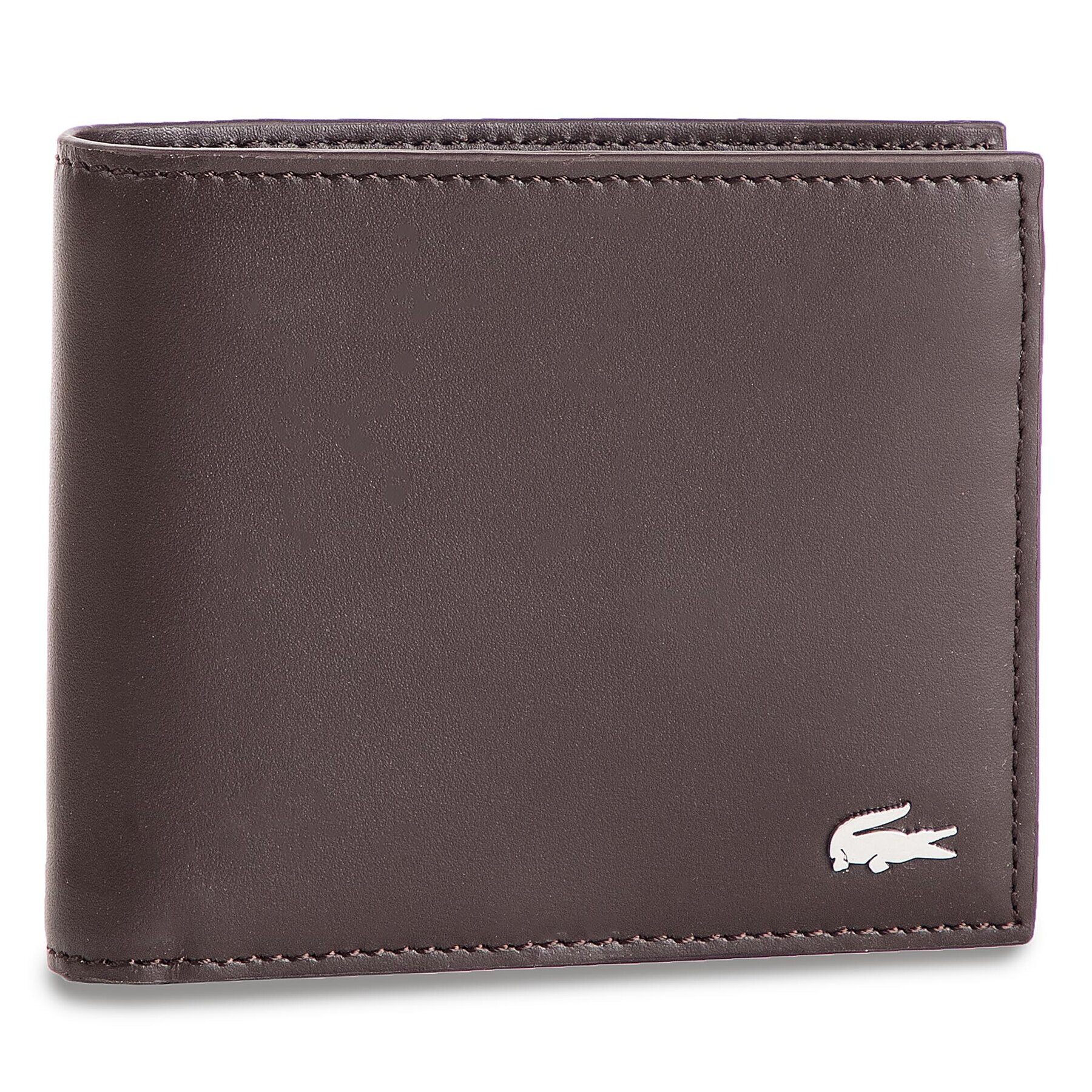 Lacoste Portofel Mare pentru Bărbați Large Billfold & Coin NH1112FG Maro - Pled.ro